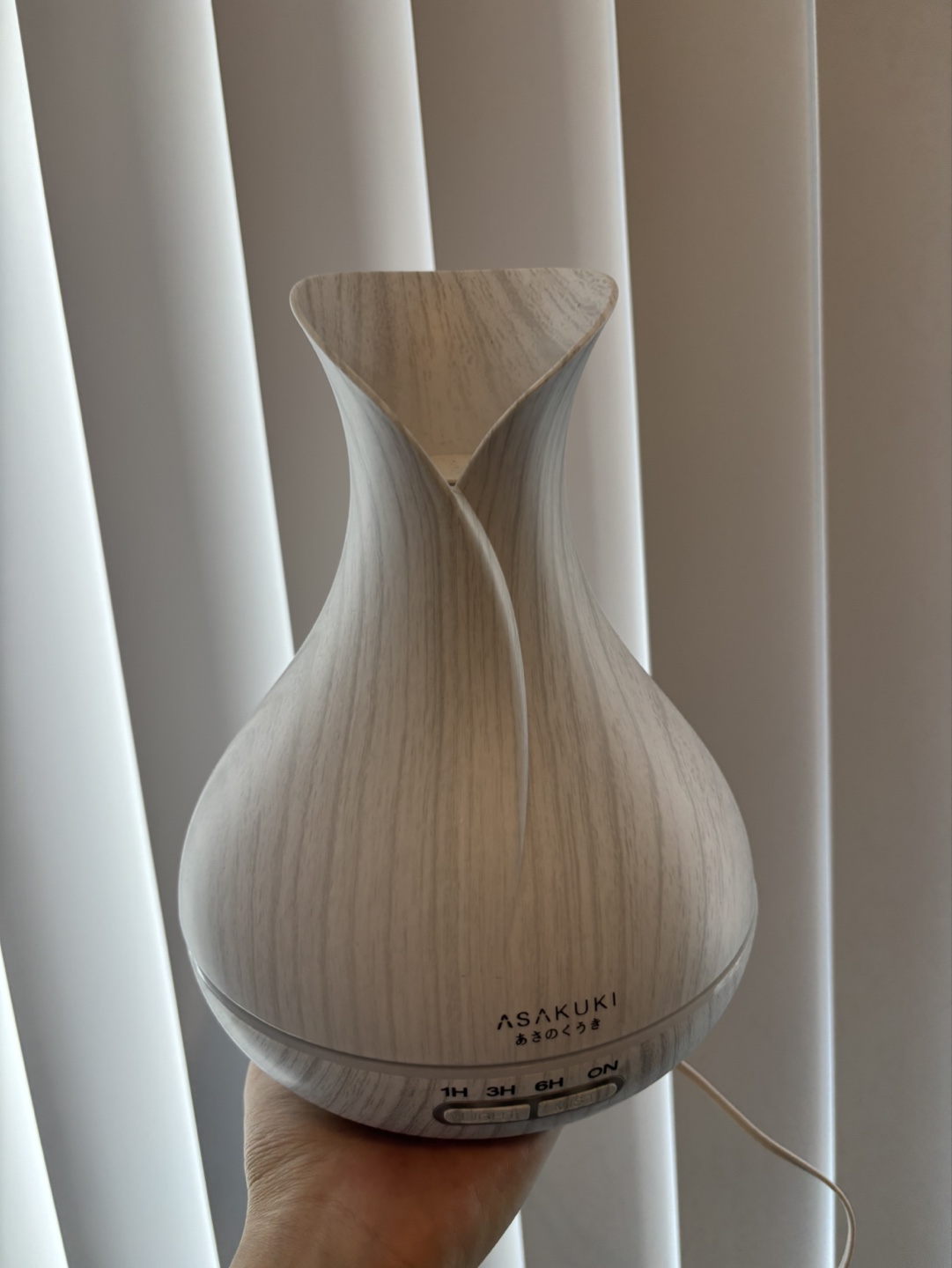 ASAKUKI Essential Oil Diffuser Humidifier - White Wood - photo 2