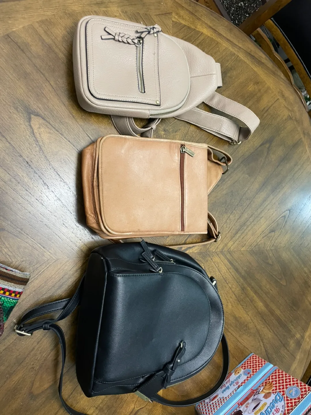 Three Bags Bundle: Crossbody, Sling, and Backpack thumbnail