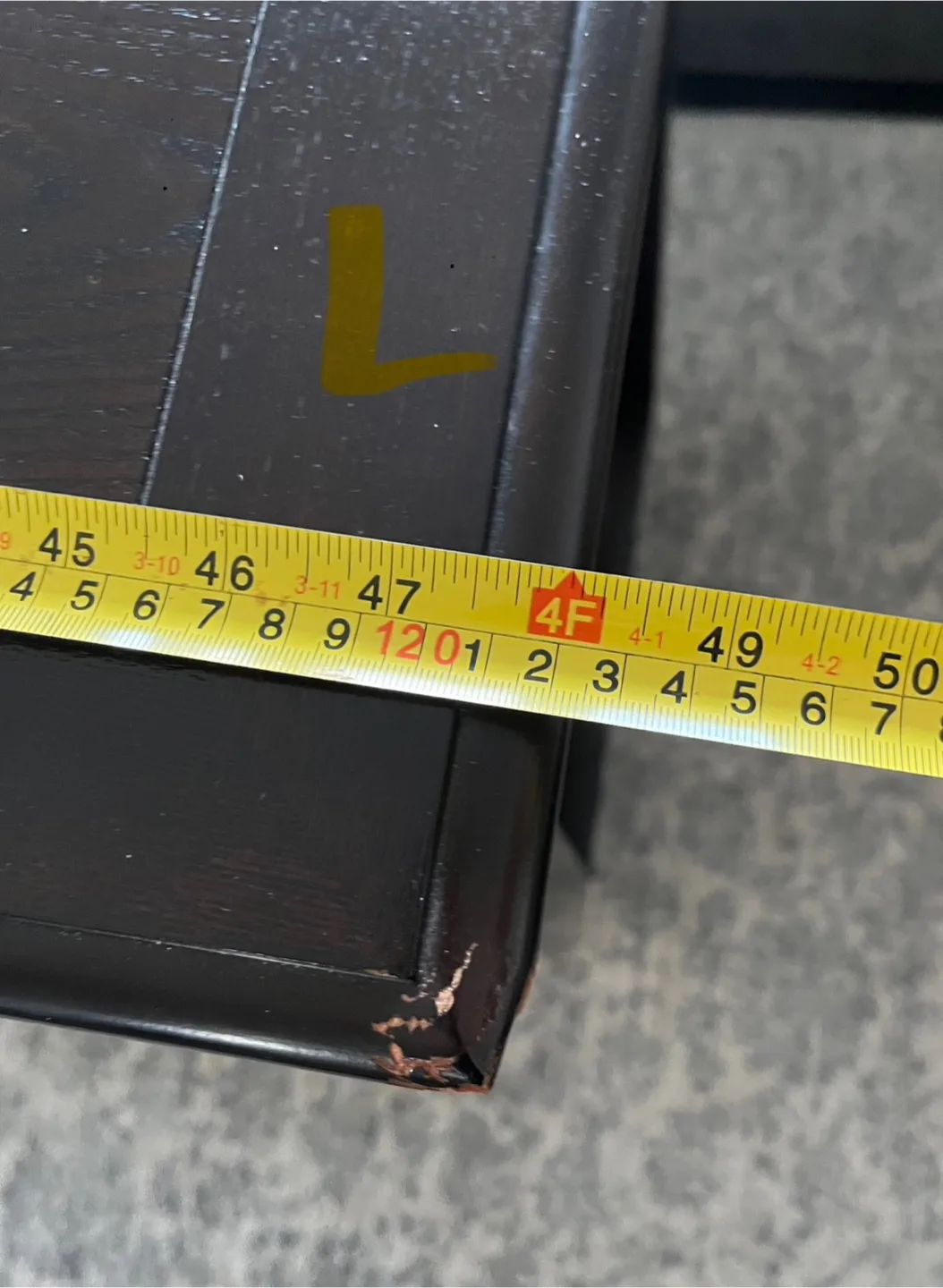 Dark Brown Console Table with Drawers and Shelf image indicator(7)