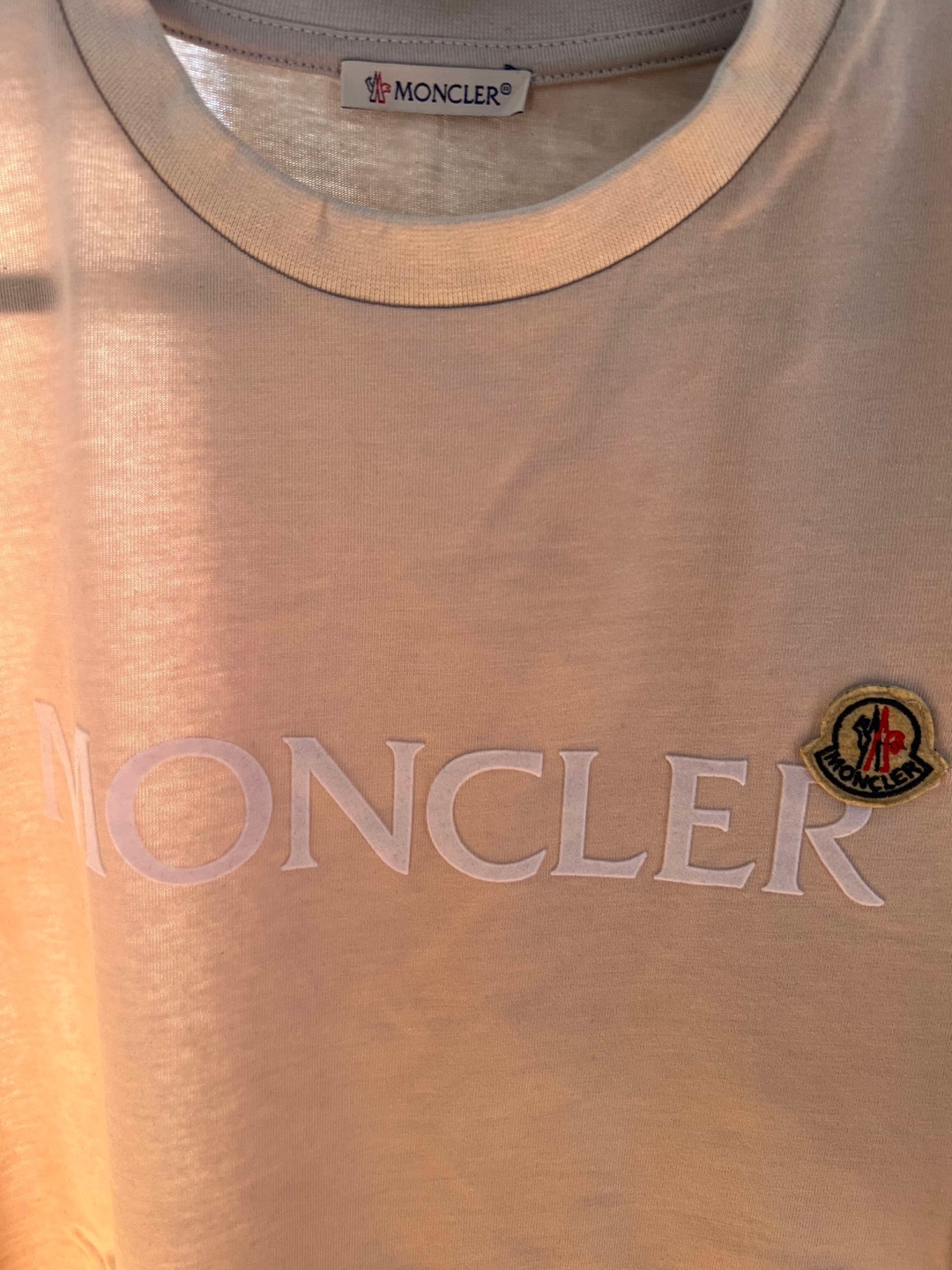 Moncler Beige T-Shirt - photo 3