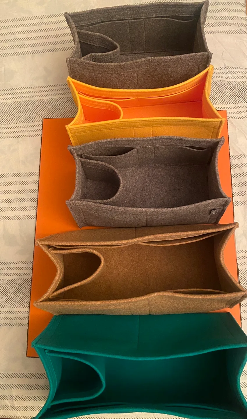 Set of Six Savorga Felt Handbag Organizers image indicator(2)