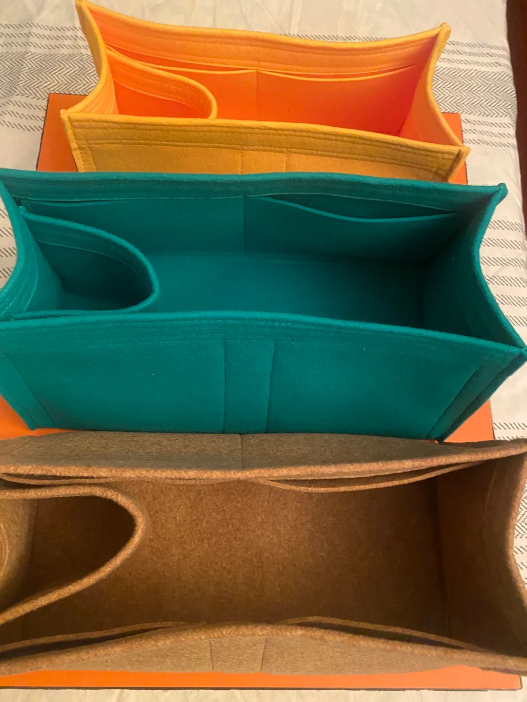 Set of Six Savorga Felt Handbag Organizers image indicator(5)