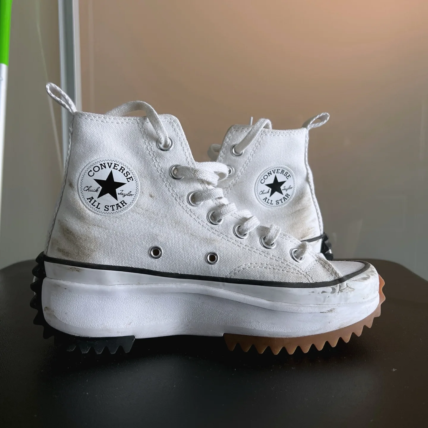 Converse Run Star Hike High Top Sneakers - White (US 5) thumbnail