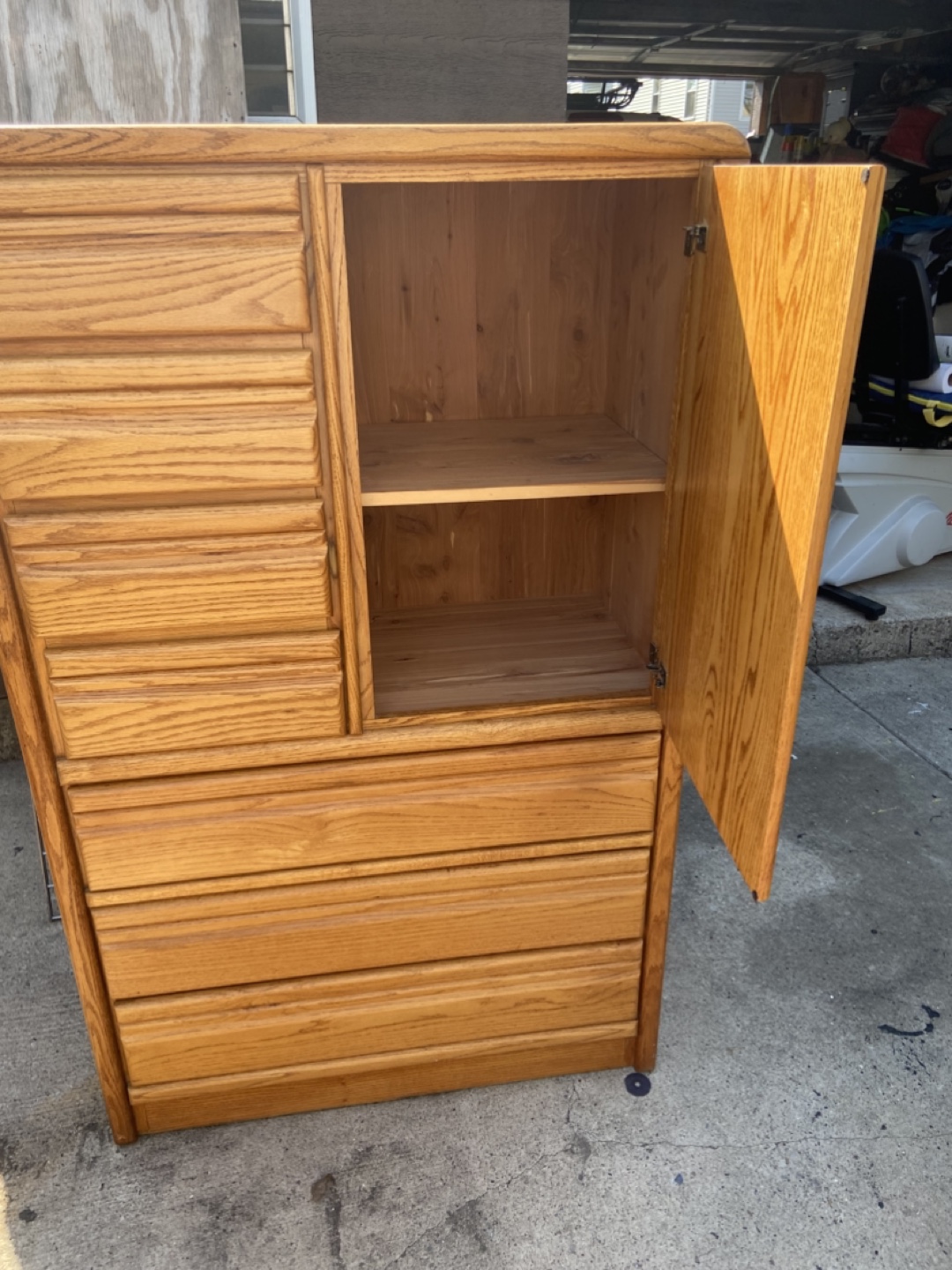 Oak Wood Dresser Set - photo 3