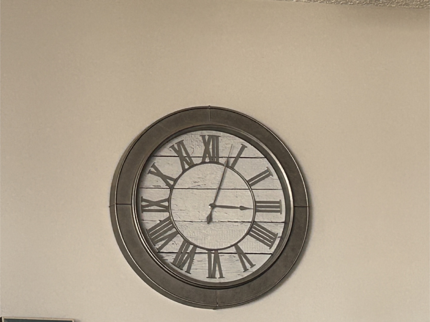 Large Farmhouse Wall Clock 20"