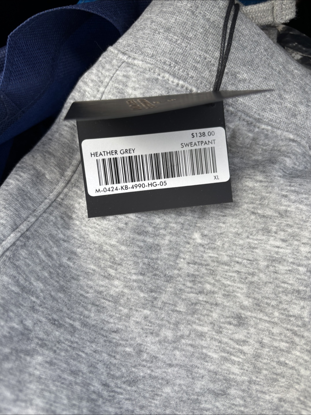 OVO  Open Hem Plush Sweatpants - Heather Grey - Size XL - photo 4
