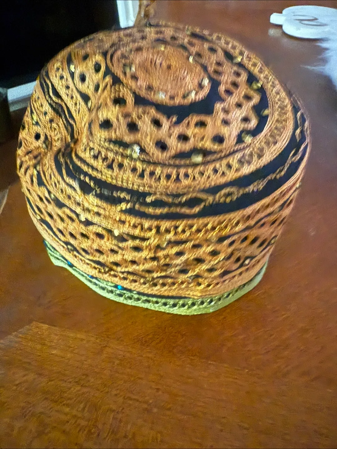 Two embroidered kufi caps image indicator(2)