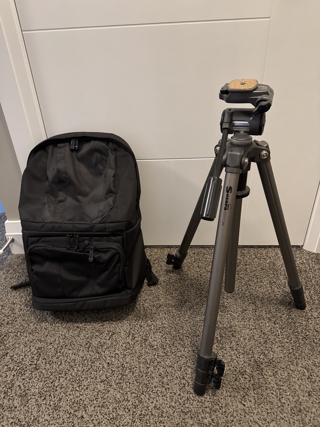 Tripod with DSLR camera Bag