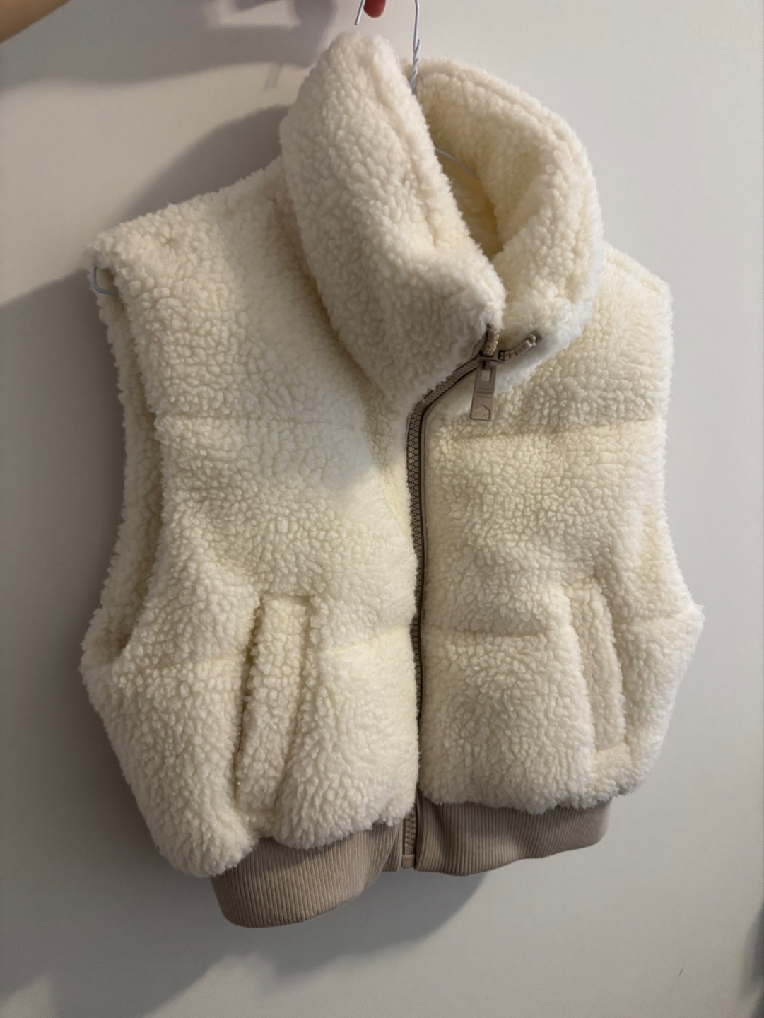 Garage Cream Sherpa Vest Size S - photo 3