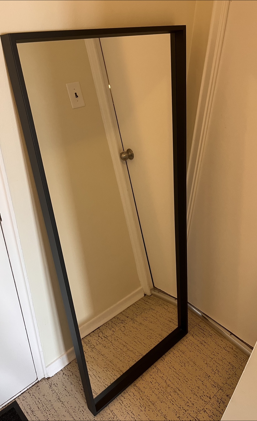 Full-Length Mirror with Black Frame - photo 4
