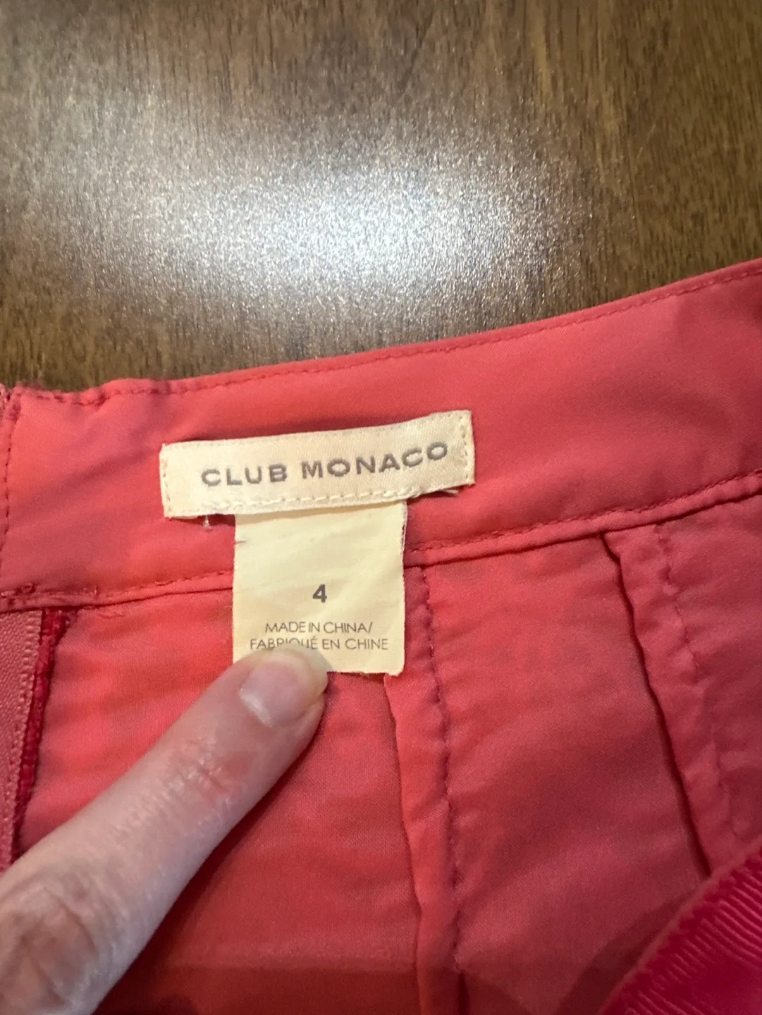 Club Monaco Pink Lace Mini Skirt image indicator(4)