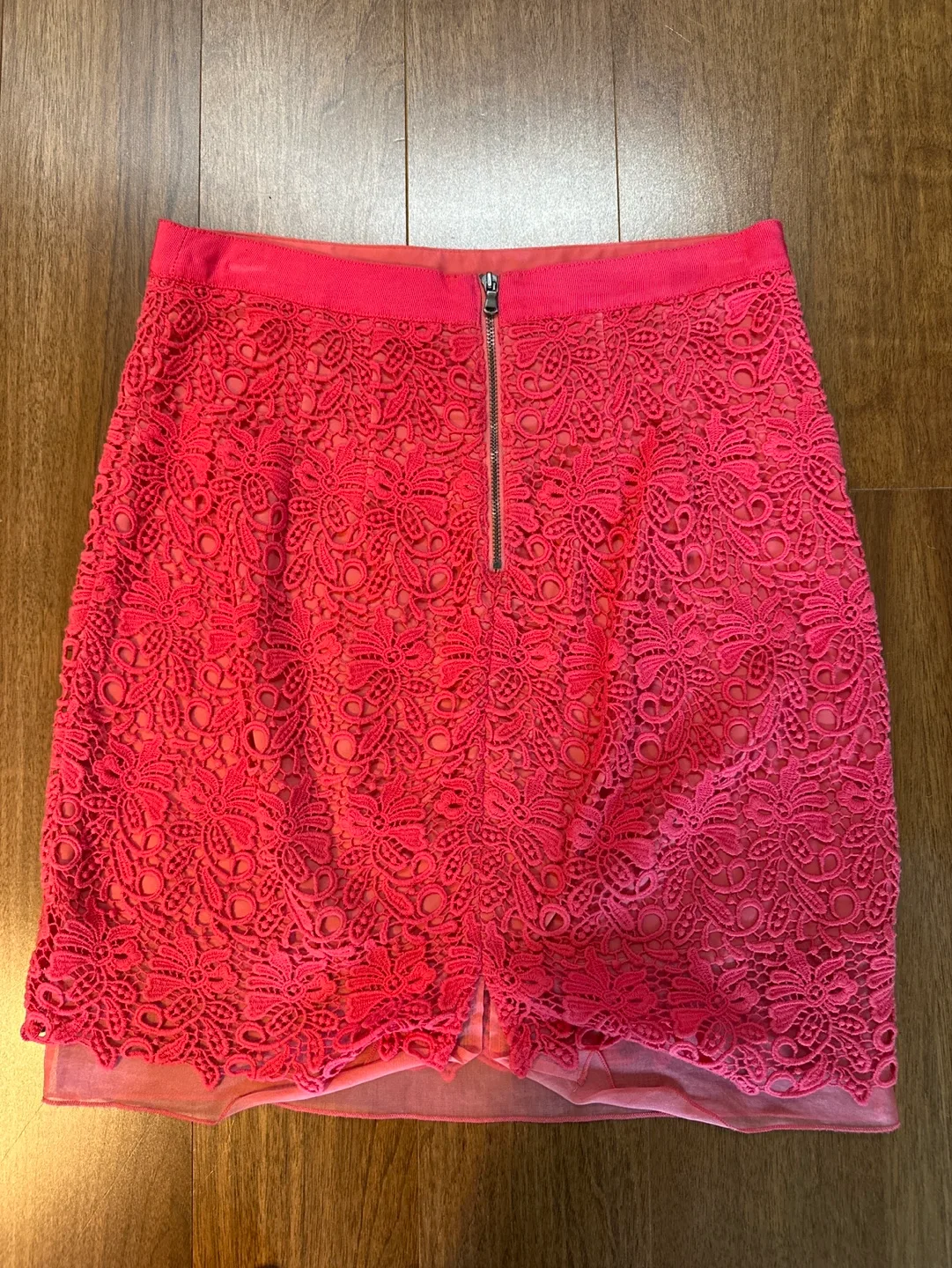 Club Monaco Pink Lace Mini Skirt image indicator(3)