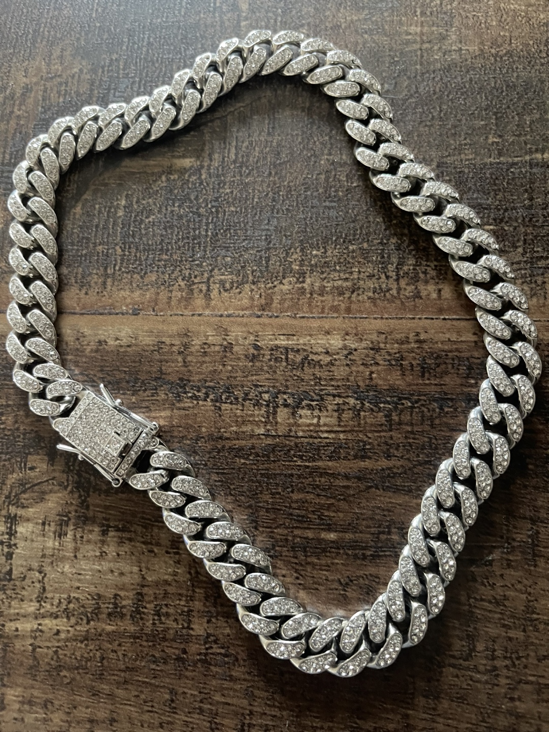 Men's Iced Out Cuban Link Chain Necklace