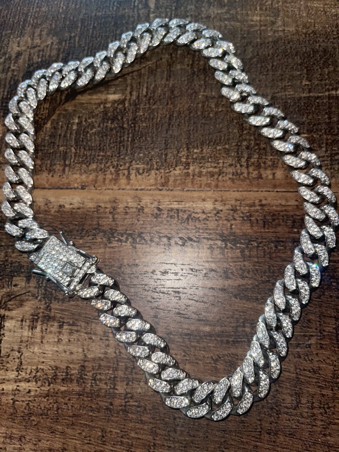 Men's Iced Out Cuban Link Chain Necklace - photo 2