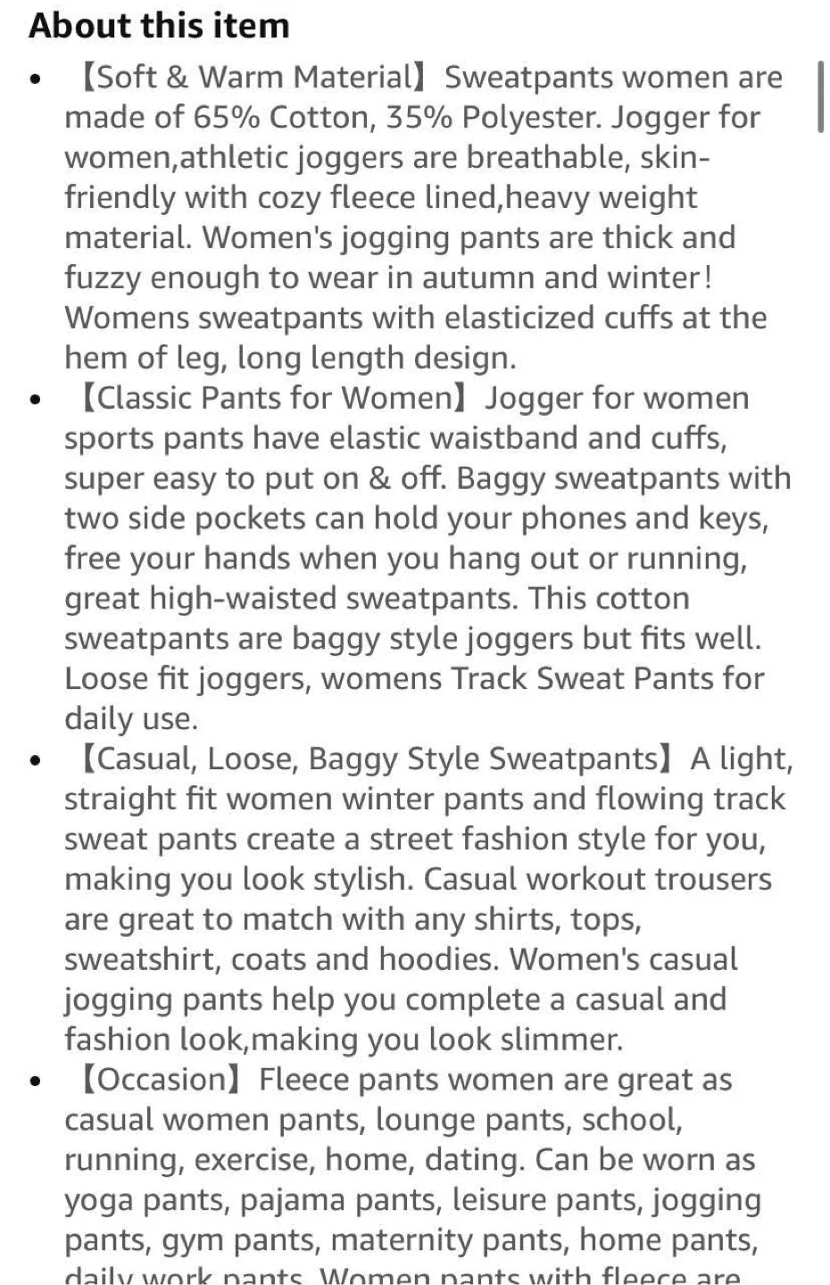 Women's XL Casual Loose-Fit Joggers, Navy image indicator(7)