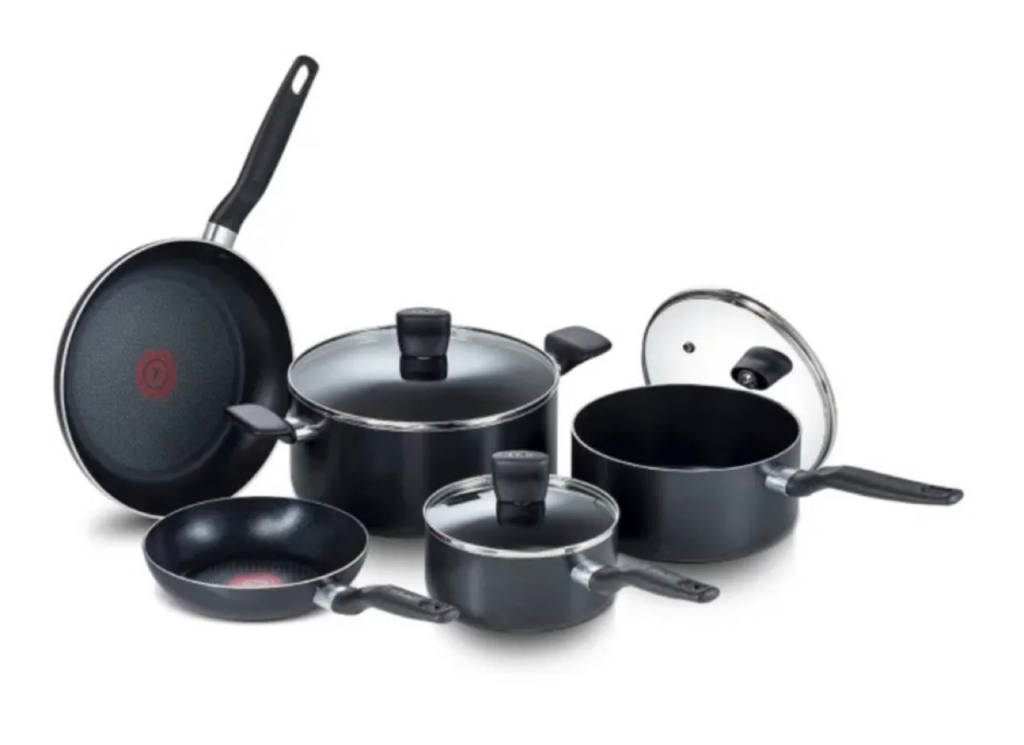 T-fal Cookware Set - 9-Piece Non-Stick Pots and Pans thumbnail