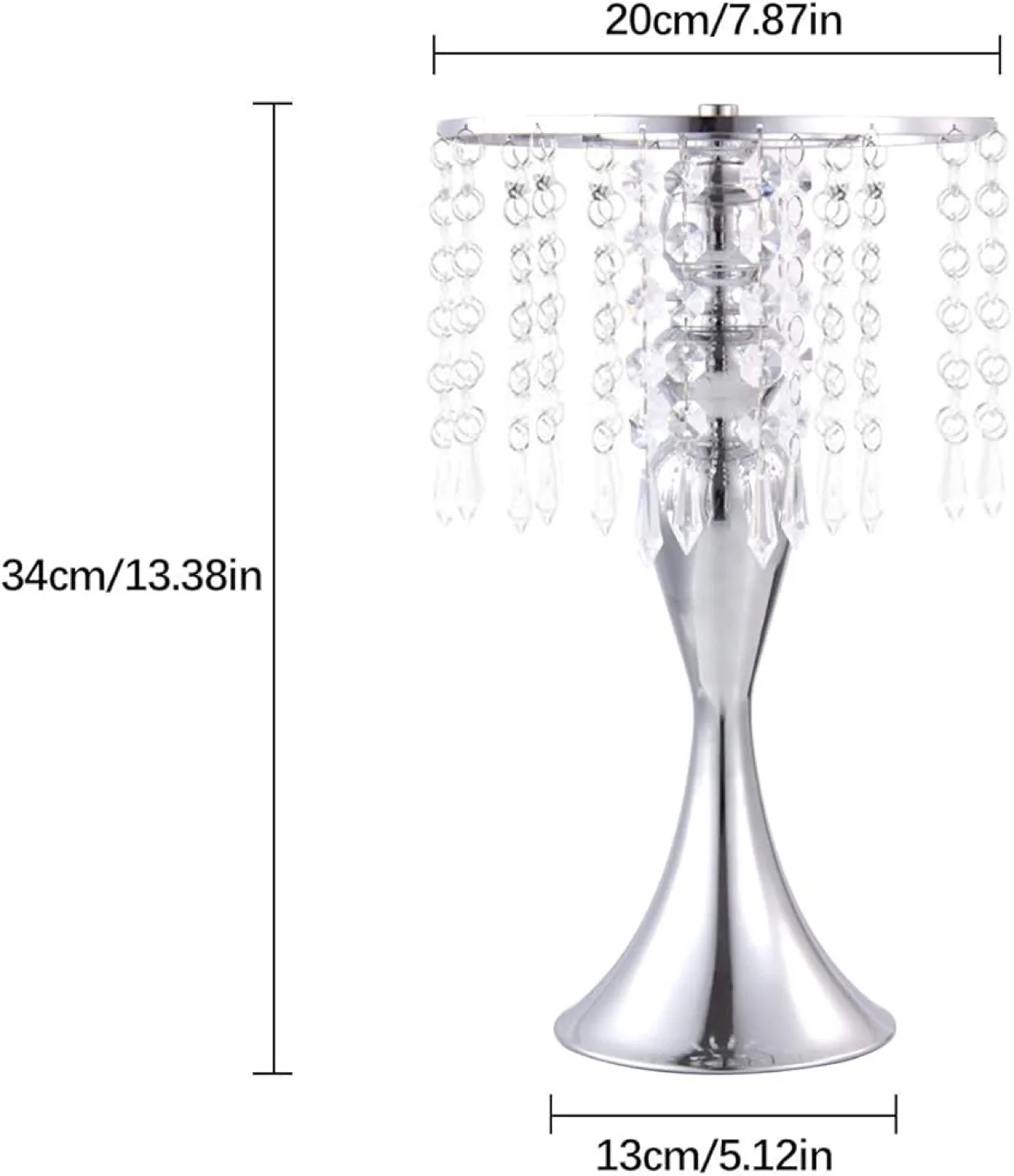 🍓REG $200 Crystal Flower Chandelier Centerpieces for Tables image indicator(6)