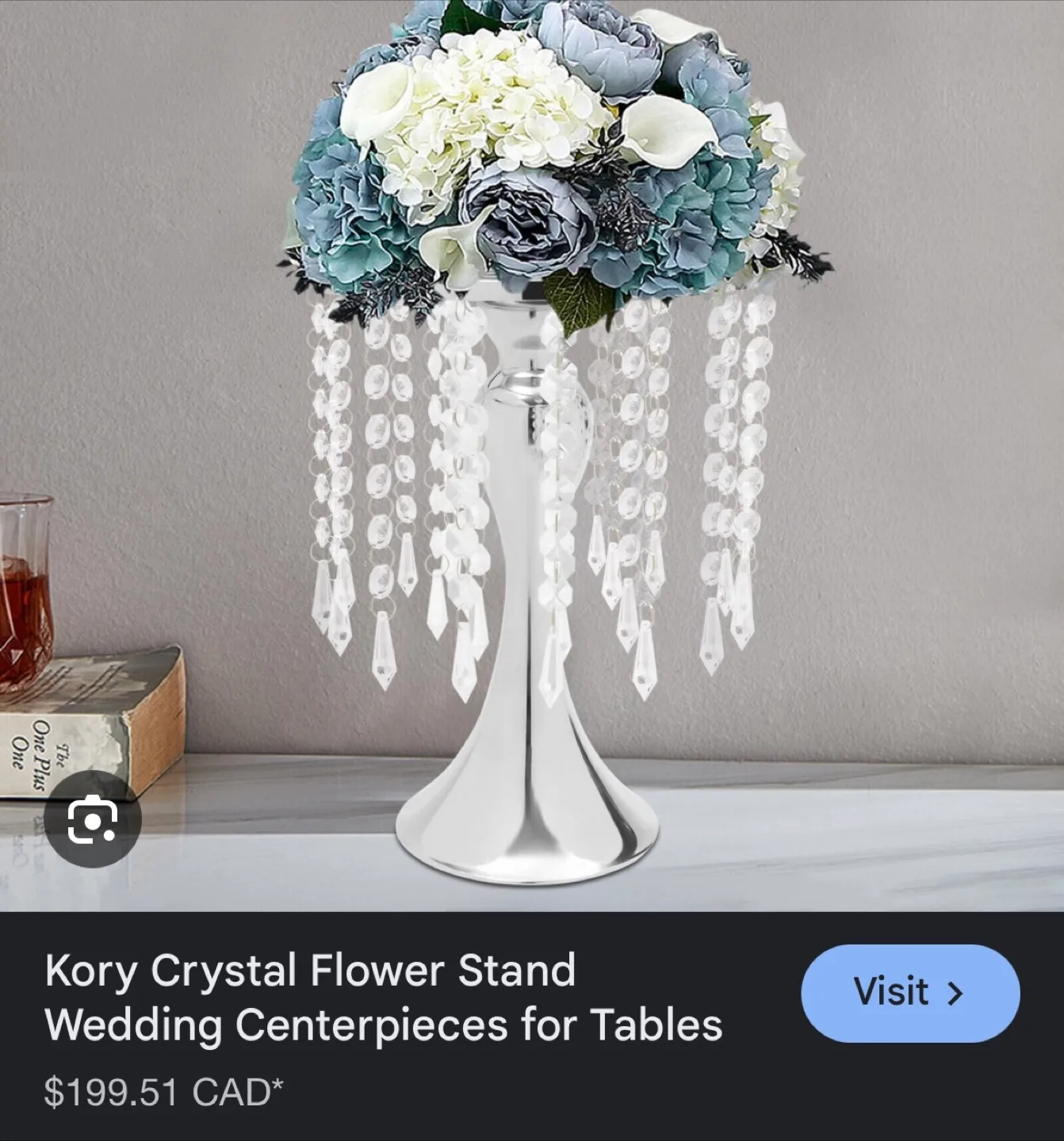 🍓REG $200 Crystal Flower Chandelier Centerpieces for Tables image indicator(4)