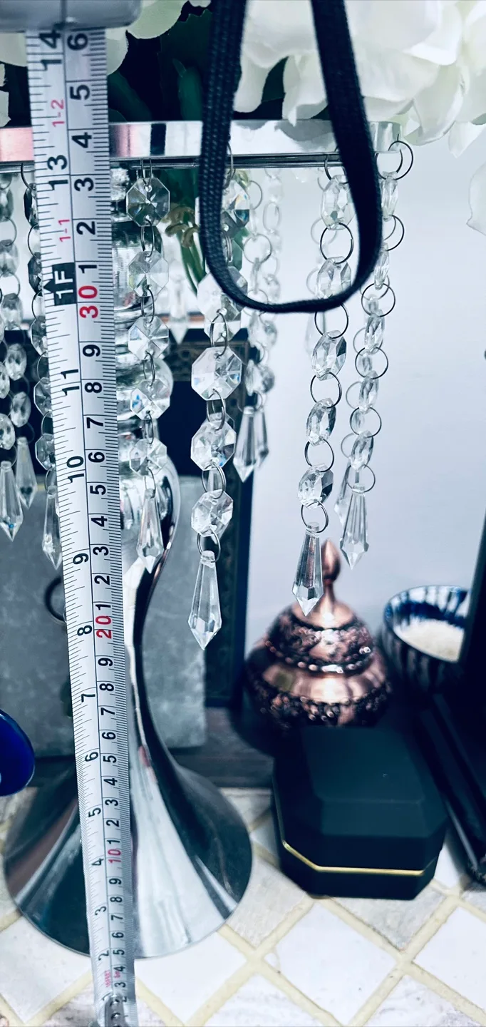 🍓REG $200 Crystal Flower Chandelier Centerpieces for Tables image indicator(5)