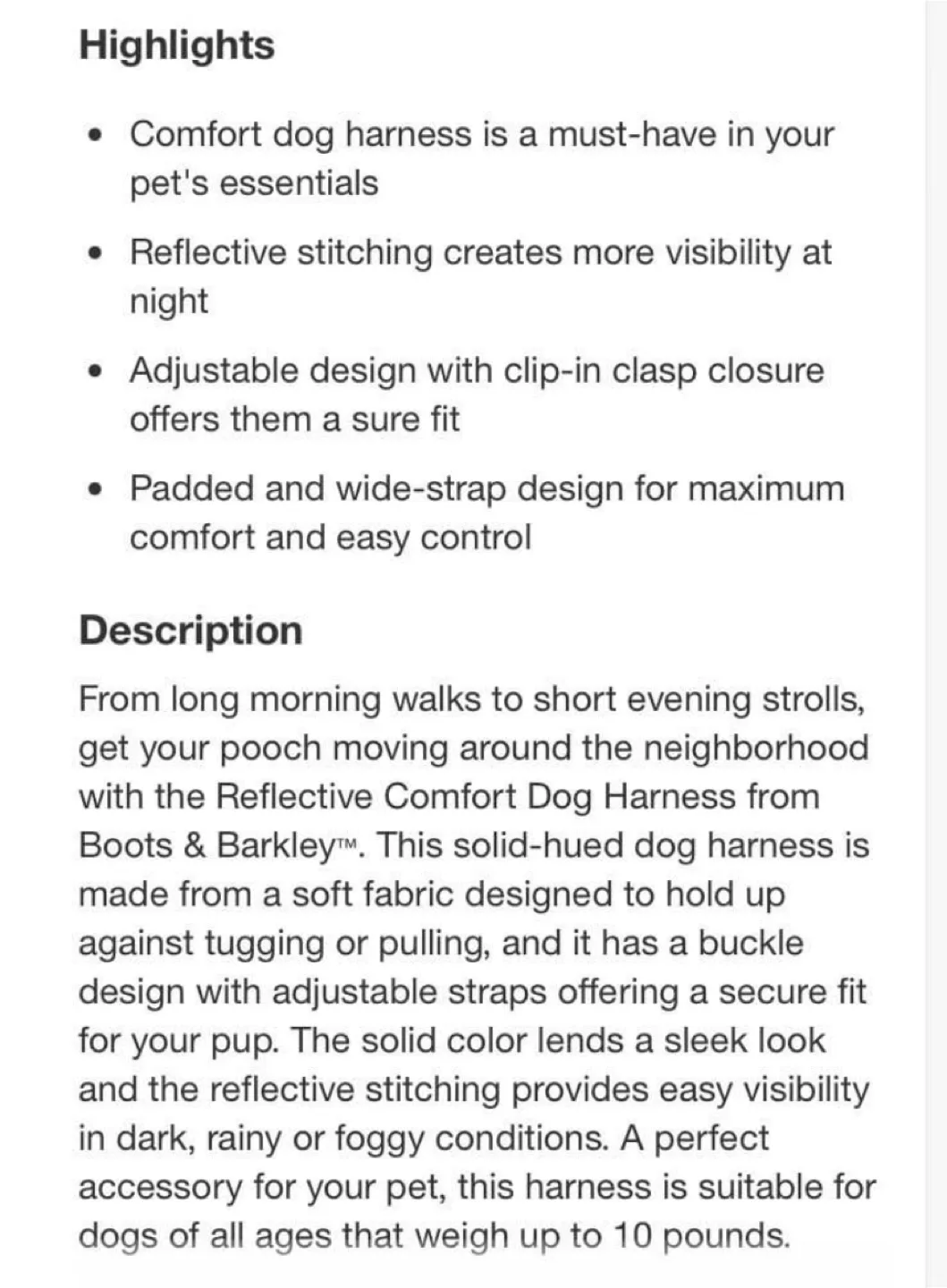 Boots & Barkley Core Harness - Extra Small Dog Harness image indicator(5)