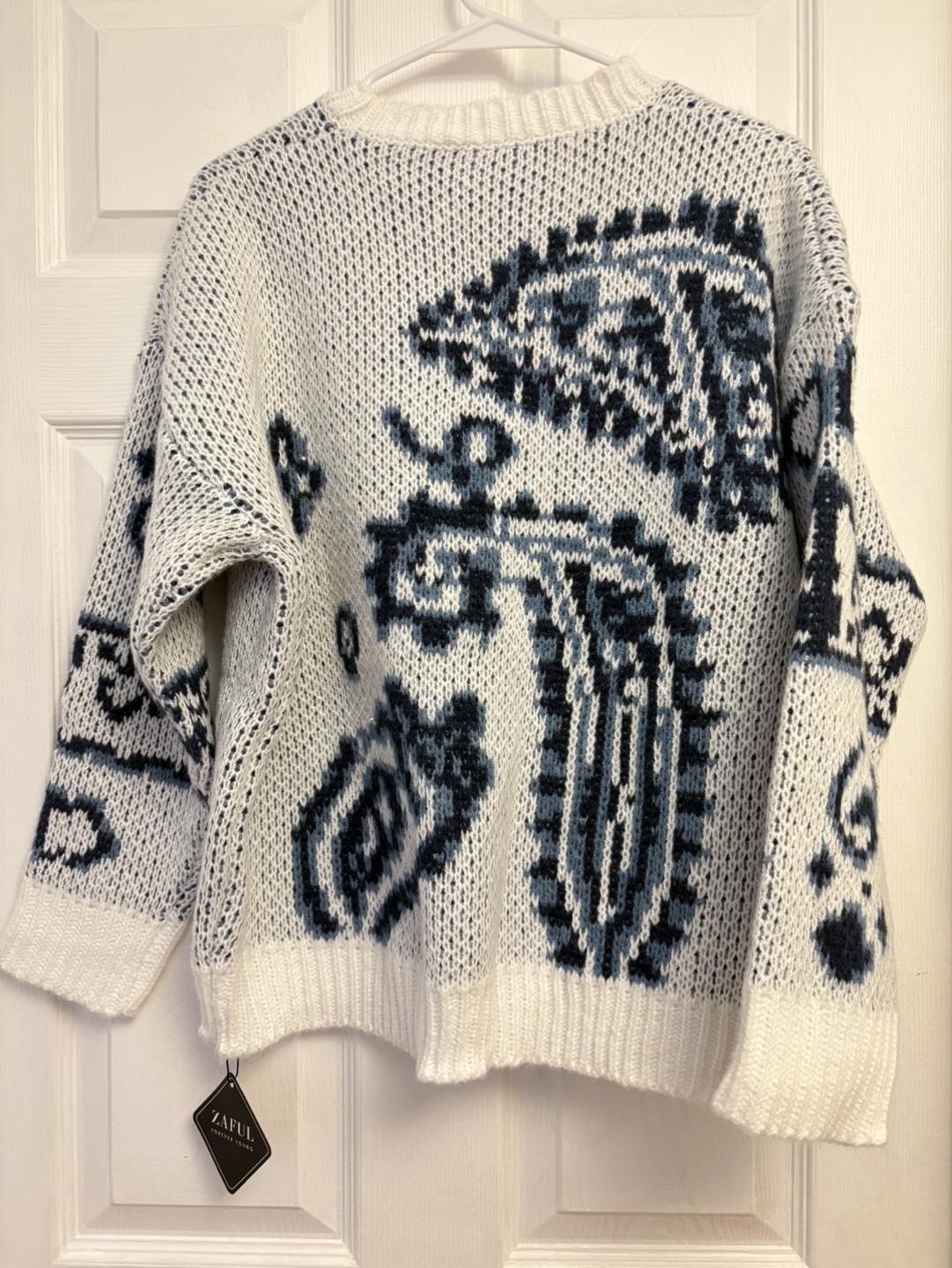 Women's Knitted Crewneck Comfy Long Sleeve Pullover -M - photo 3
