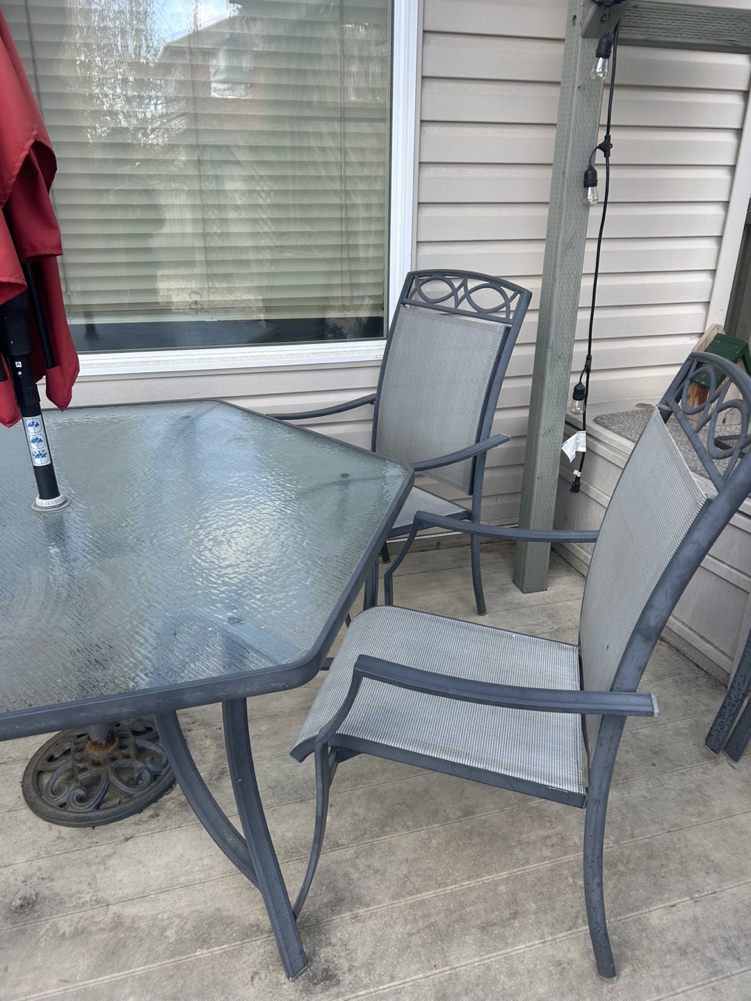 Patio Set - Table and  Six Chairs with Umbrella - photo 3