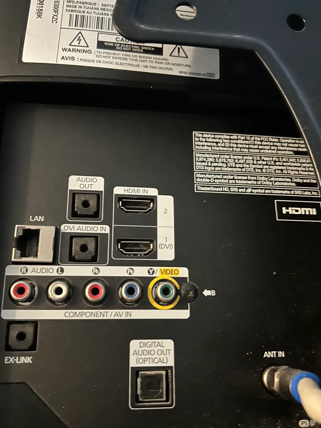 Samsung 32” TV image indicator(4)