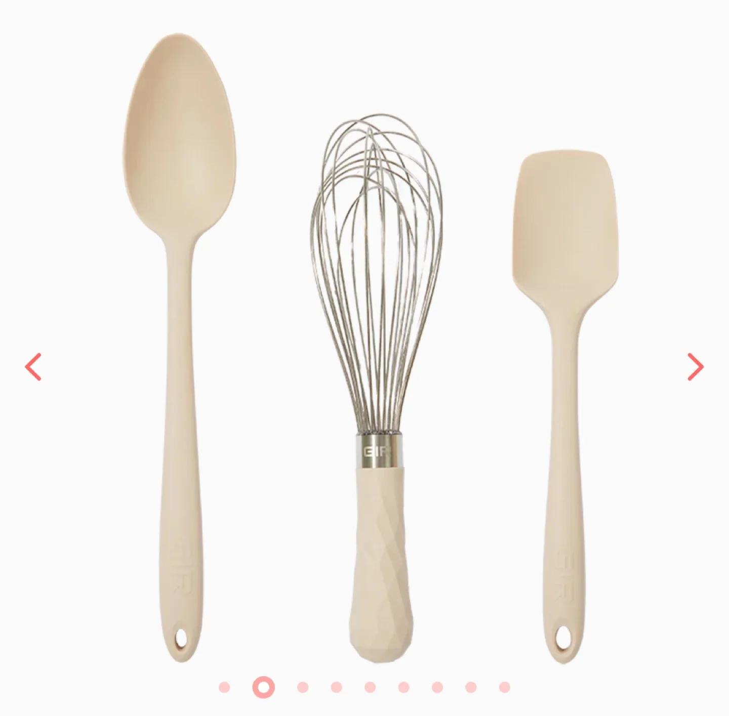 🍓NEW! REG $108 GIR Set of 3 Utensils + Ceramic Holder image indicator(3)