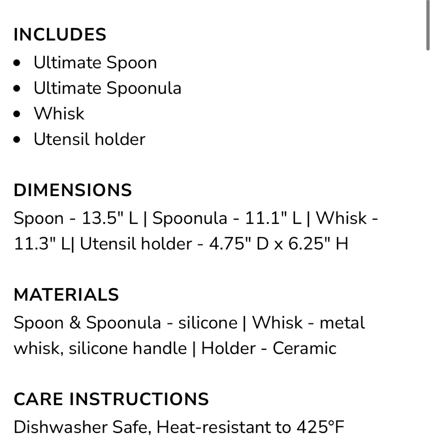 🍓NEW! REG $108 GIR Set of 3 Utensils + Ceramic Holder image indicator(4)