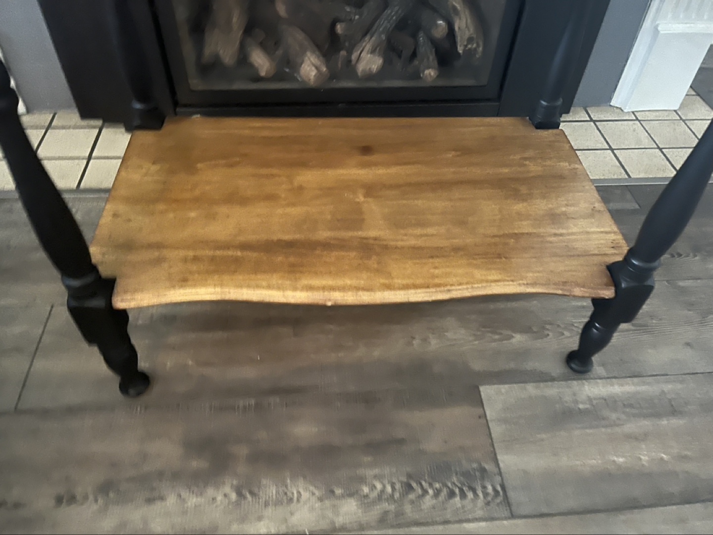 Rustic Farmhouse End Table with Shelf - photo 5