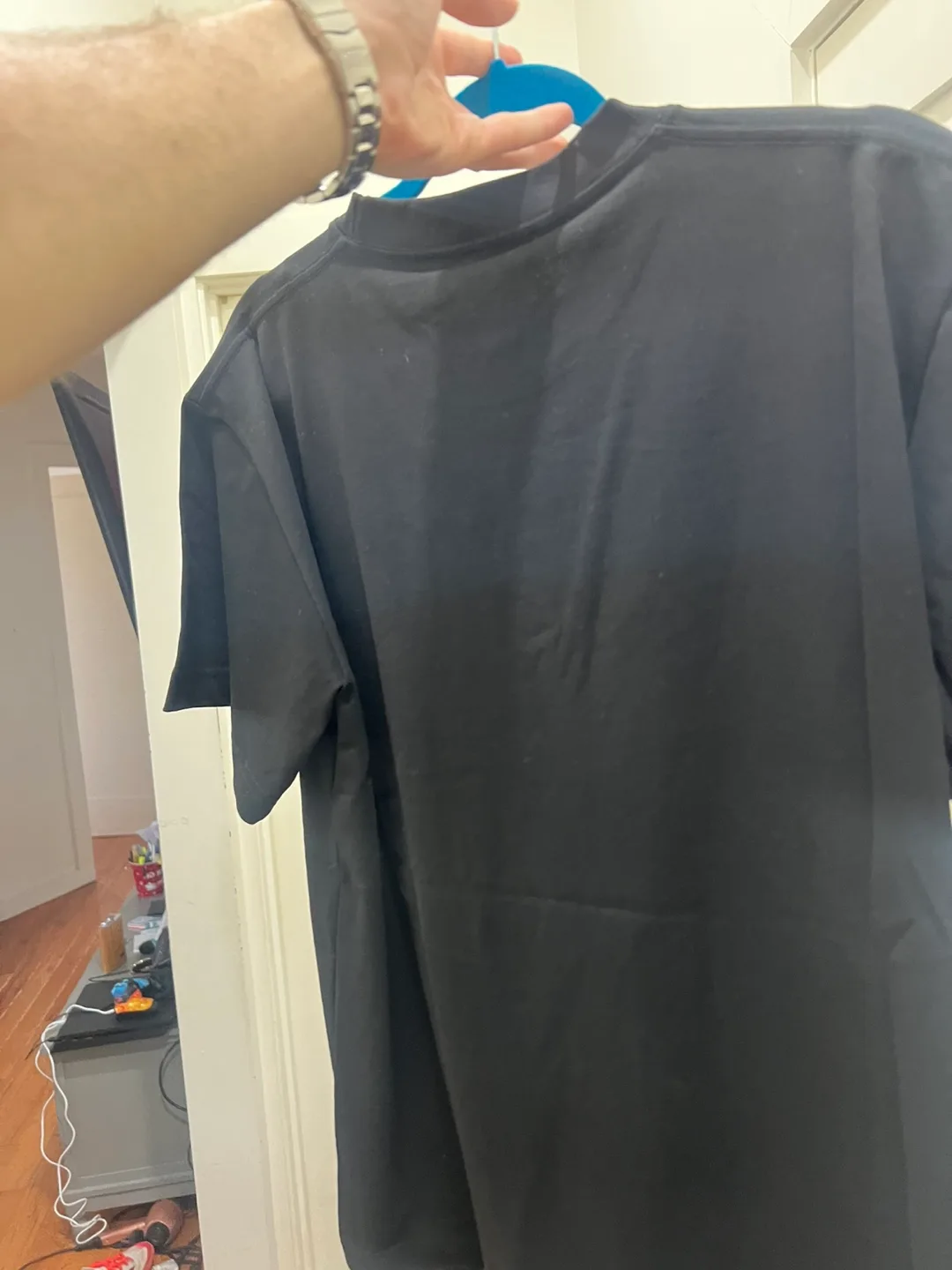 Dior Men's Black T-Shirt with Logo image indicator(2)