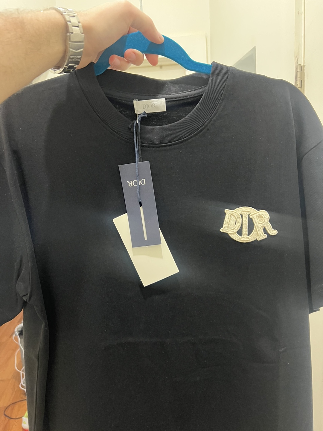 Dior Men's Black T-Shirt with Logo - photo 3