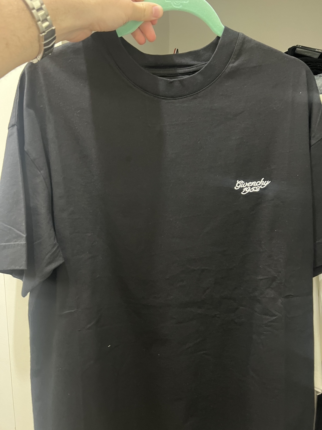 Givenchy 1952 embroidered logo black t-shirt - photo 2