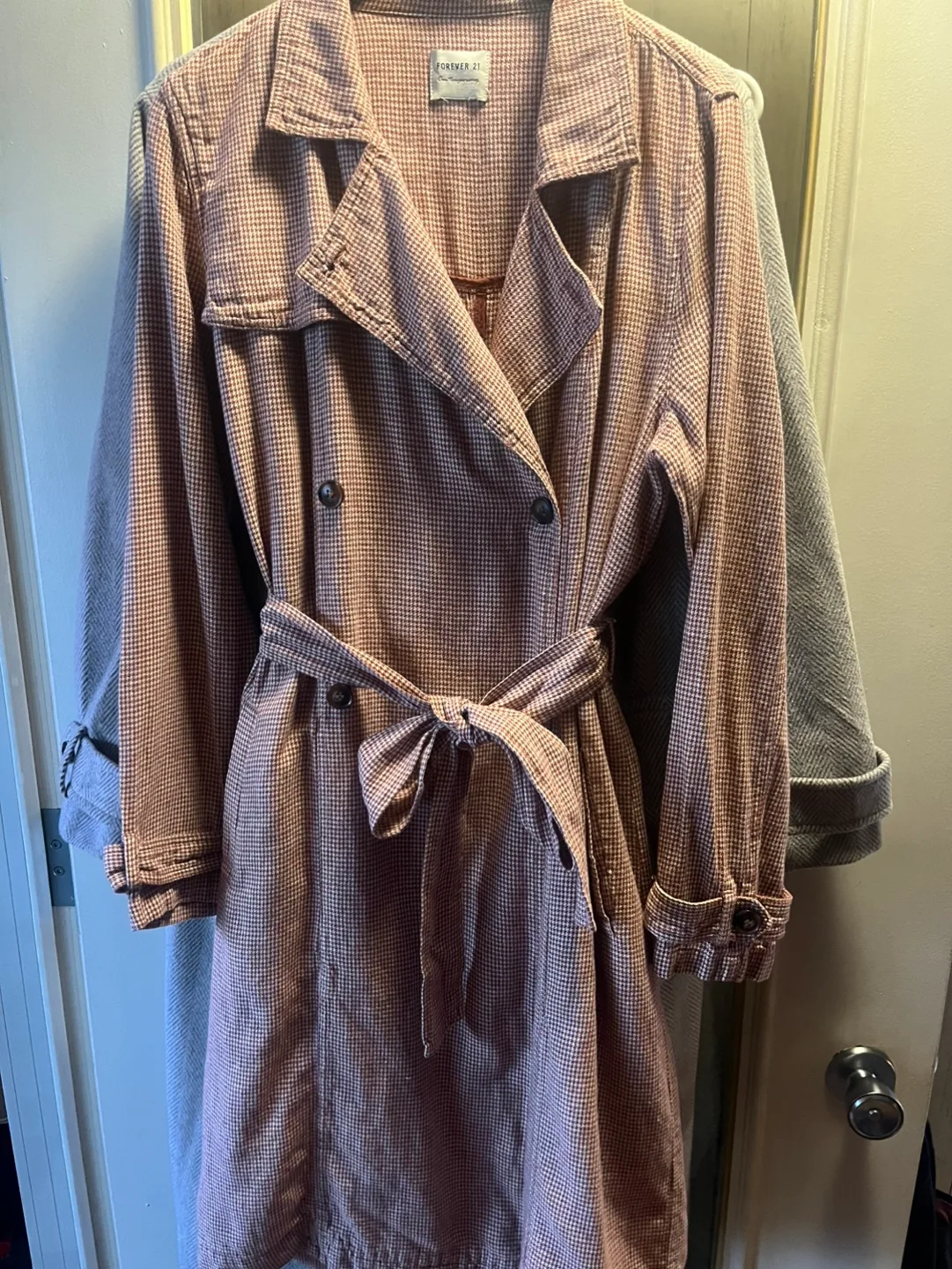 Former J Checked Trench Coat thumbnail