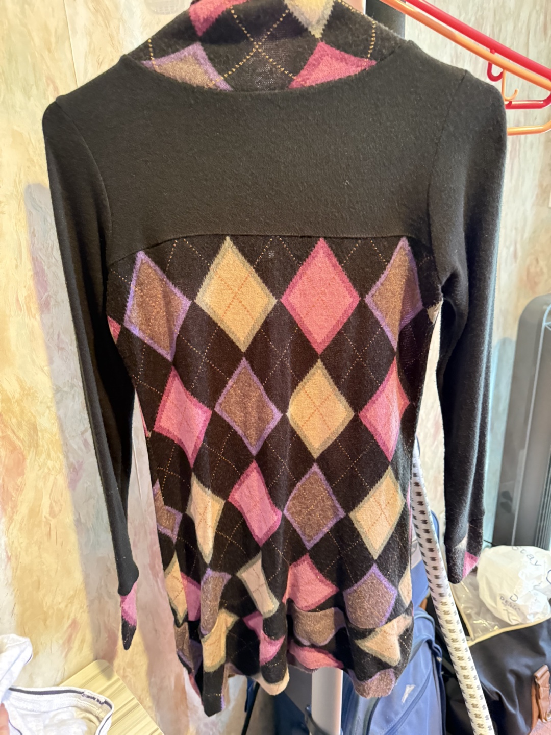Adorable Diamond Pattern Tunic Sweater - photo 2