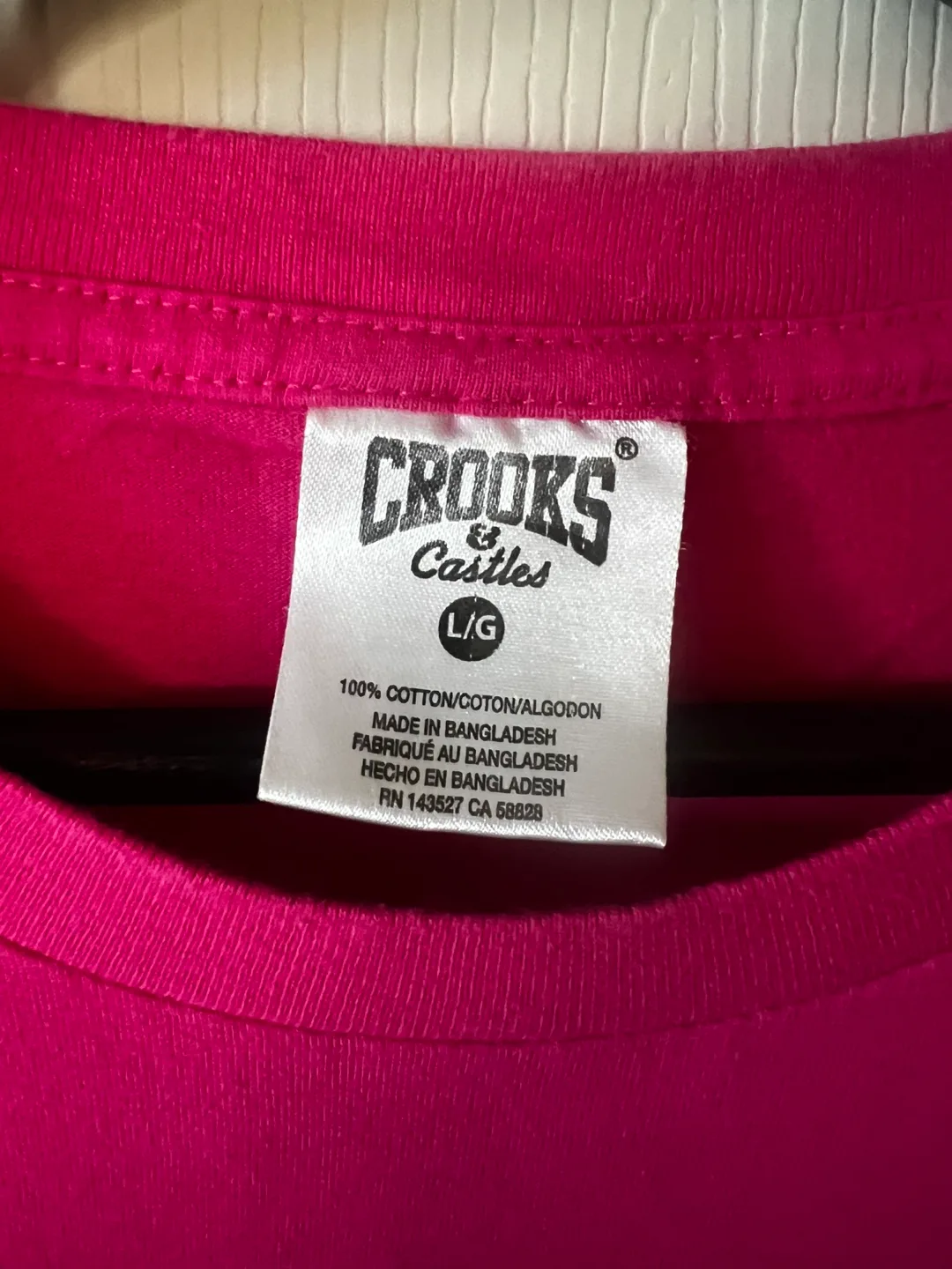 Crooks & Castles Pink Graphic T-Shirt image indicator(3)