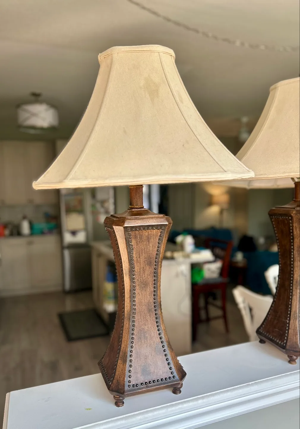 🌾 Rustic Farmhouse Table Lamps – Matching Pair image indicator(2)