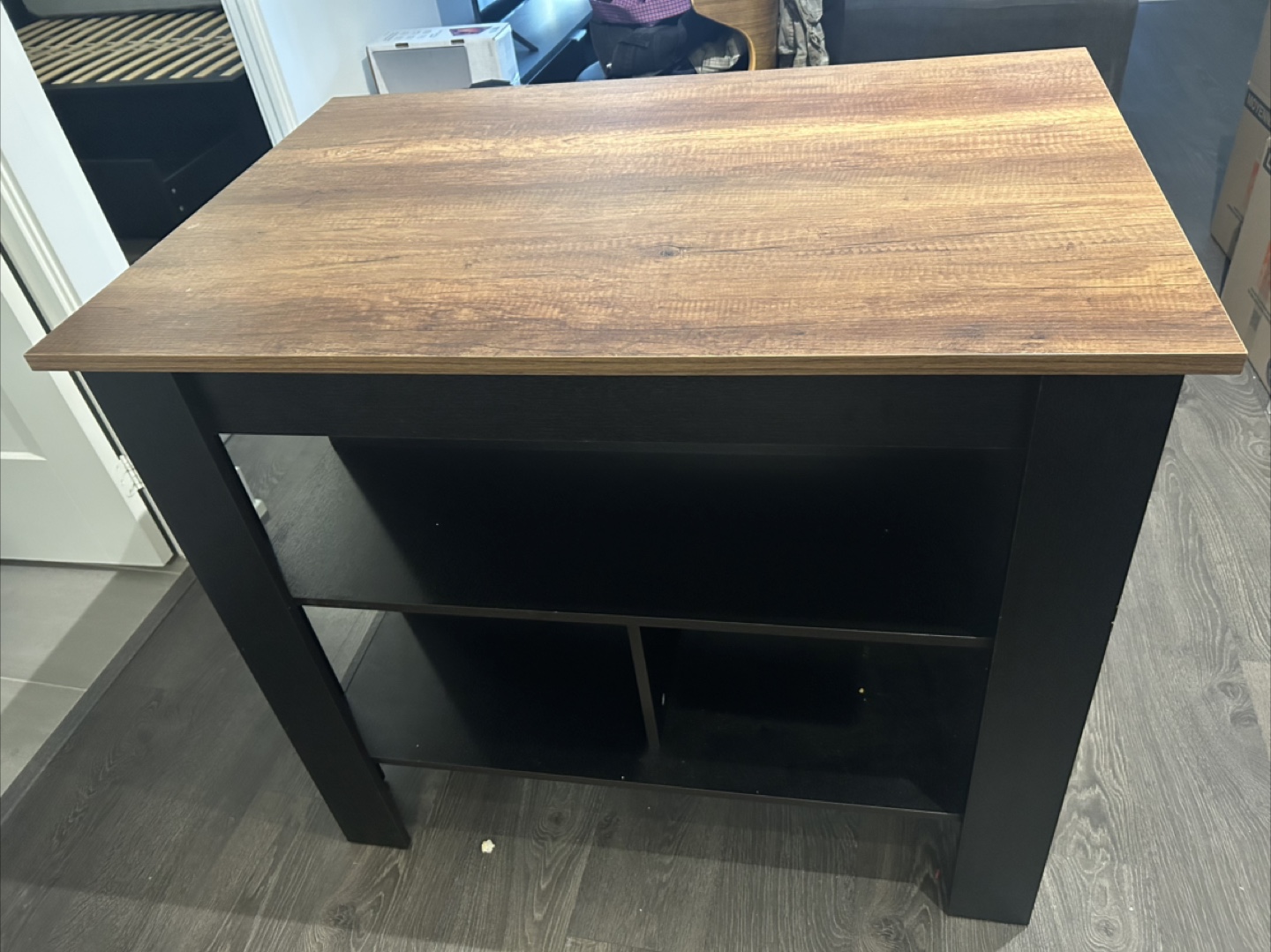 Kitchen Island with Storage shelves