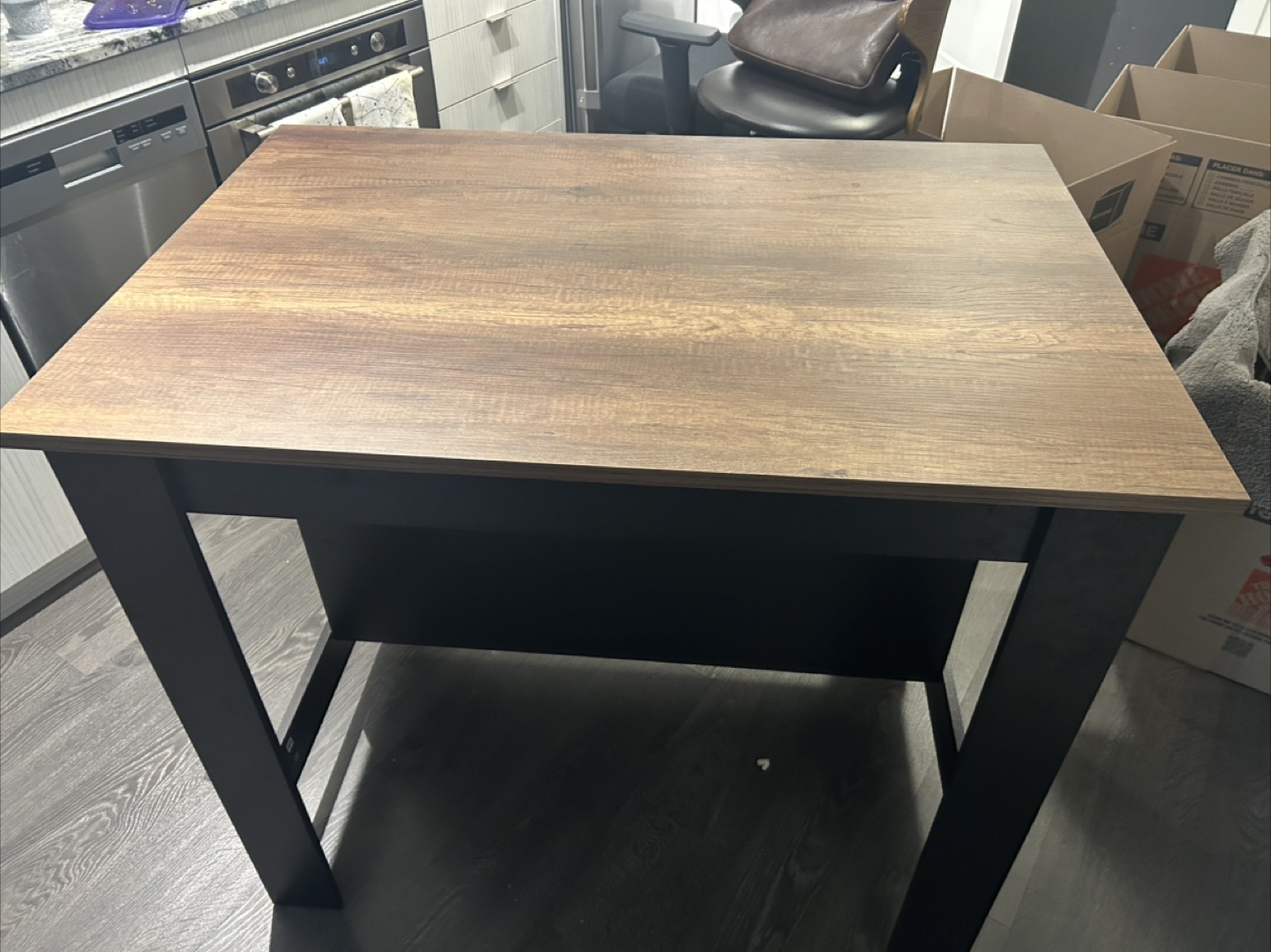 Kitchen Island with Storage shelves - photo 3