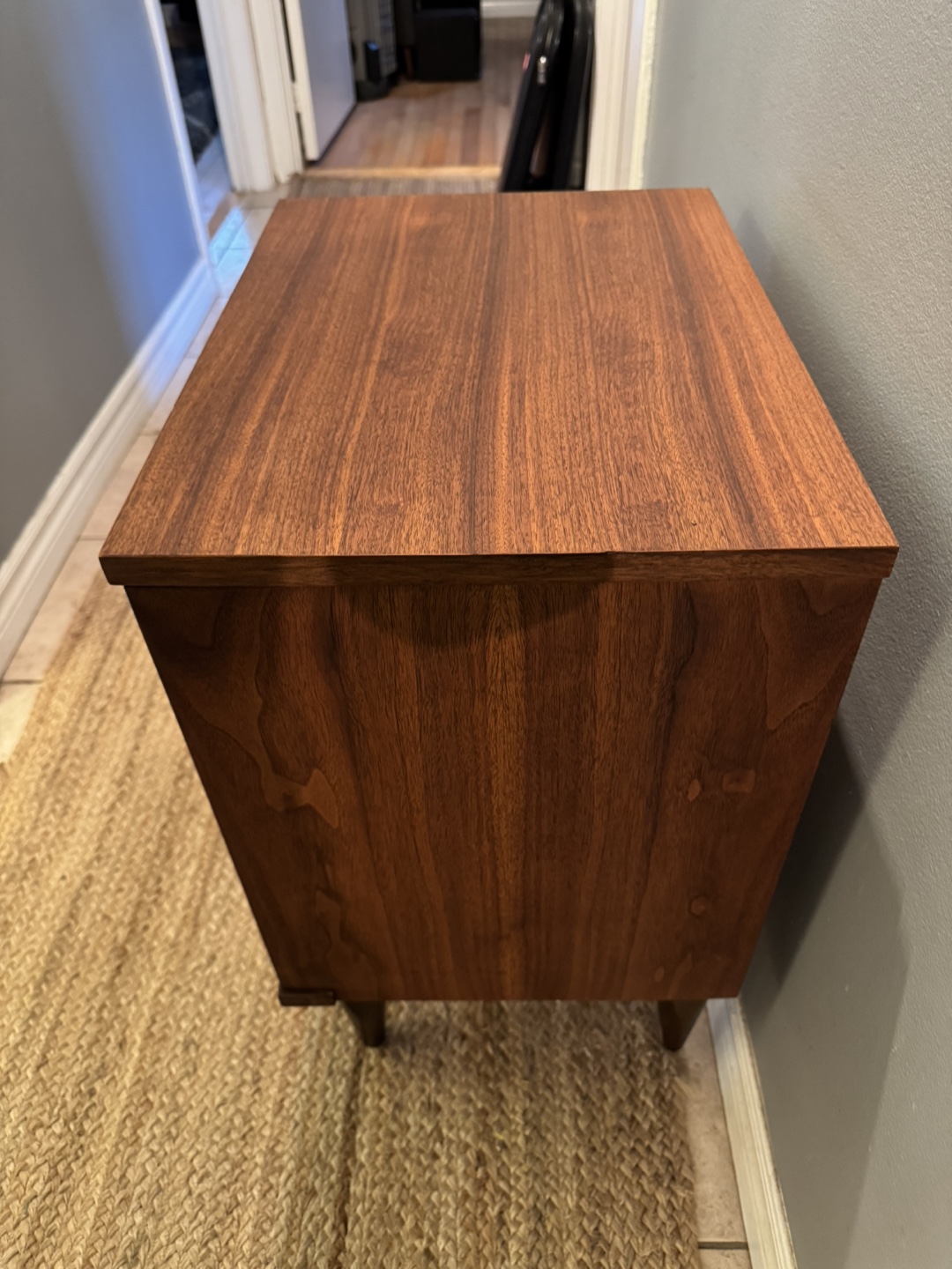 Mid-Century Modern Two-Drawer Nightstand - photo 3