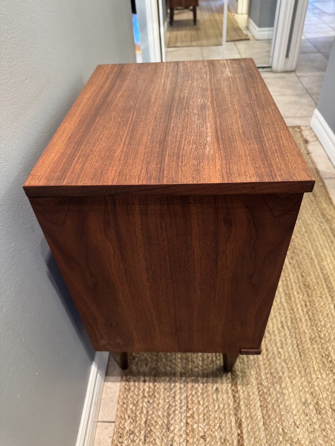 Mid-Century Modern Two-Drawer Nightstand - photo 4