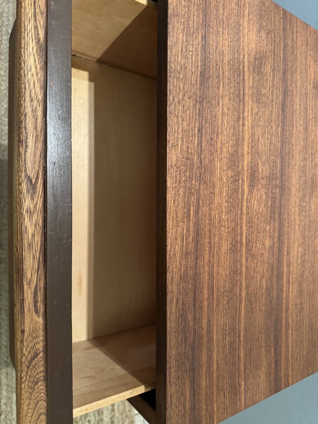 Mid-Century Modern Two-Drawer Nightstand - photo 5