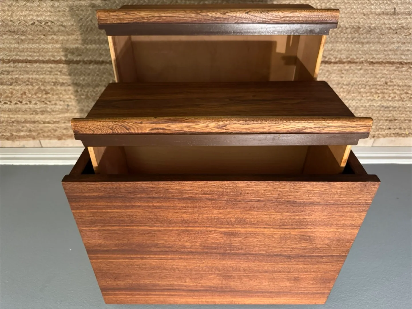 Mid-Century Modern Two-Drawer Nightstand image indicator(6)