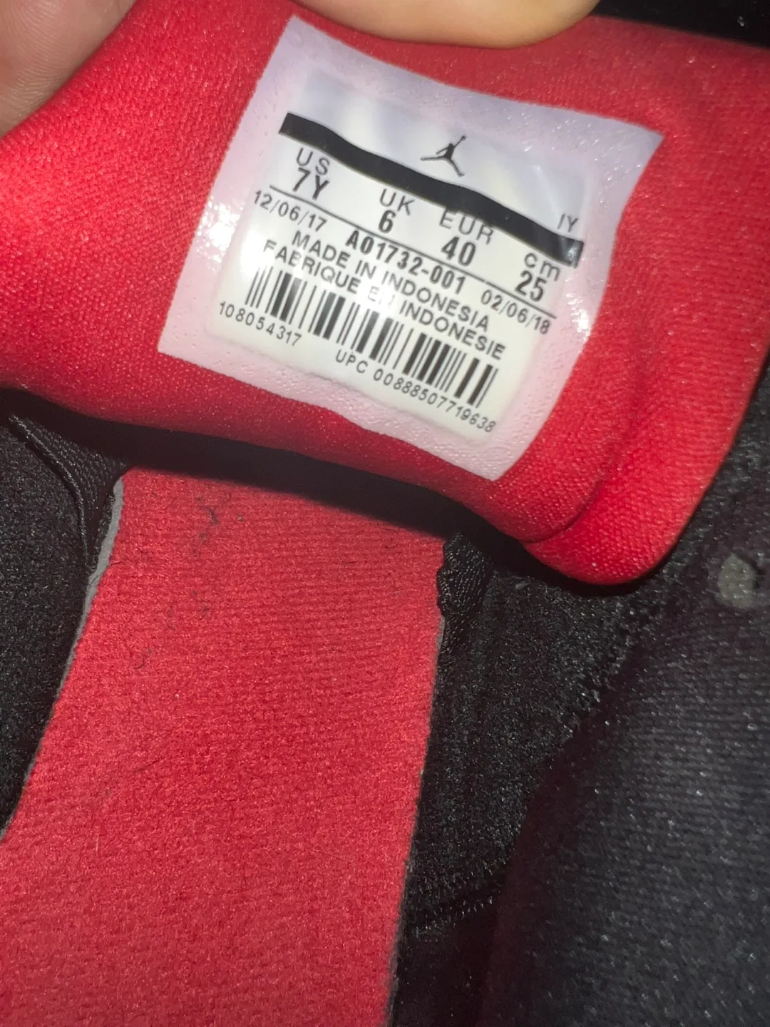 Jordan Jumpman Team 1 Basketball Shoes - Black/Red - Size 7 Men image indicator(7)