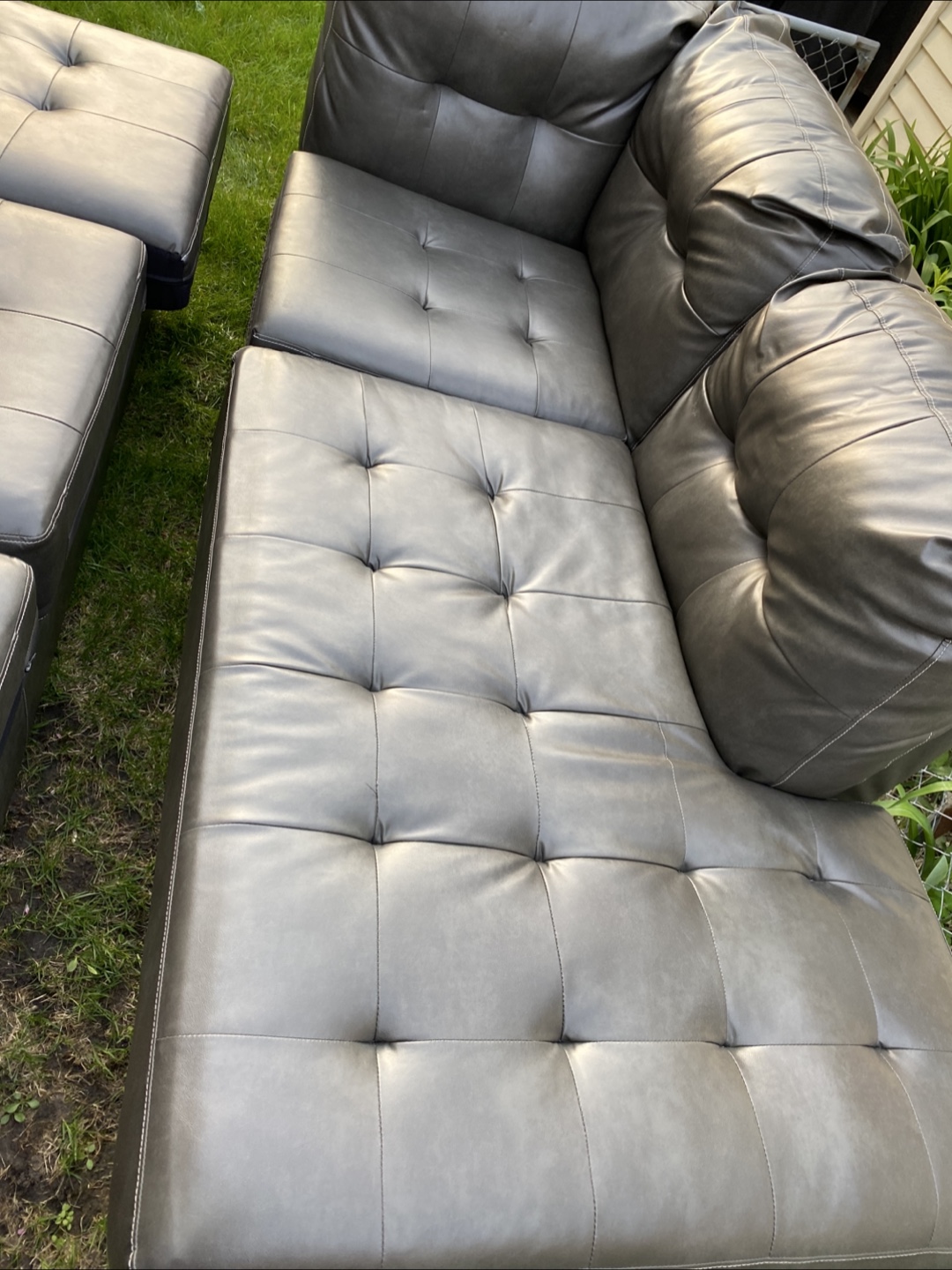 Leather Sectional Sofa L-shaped - photo 4