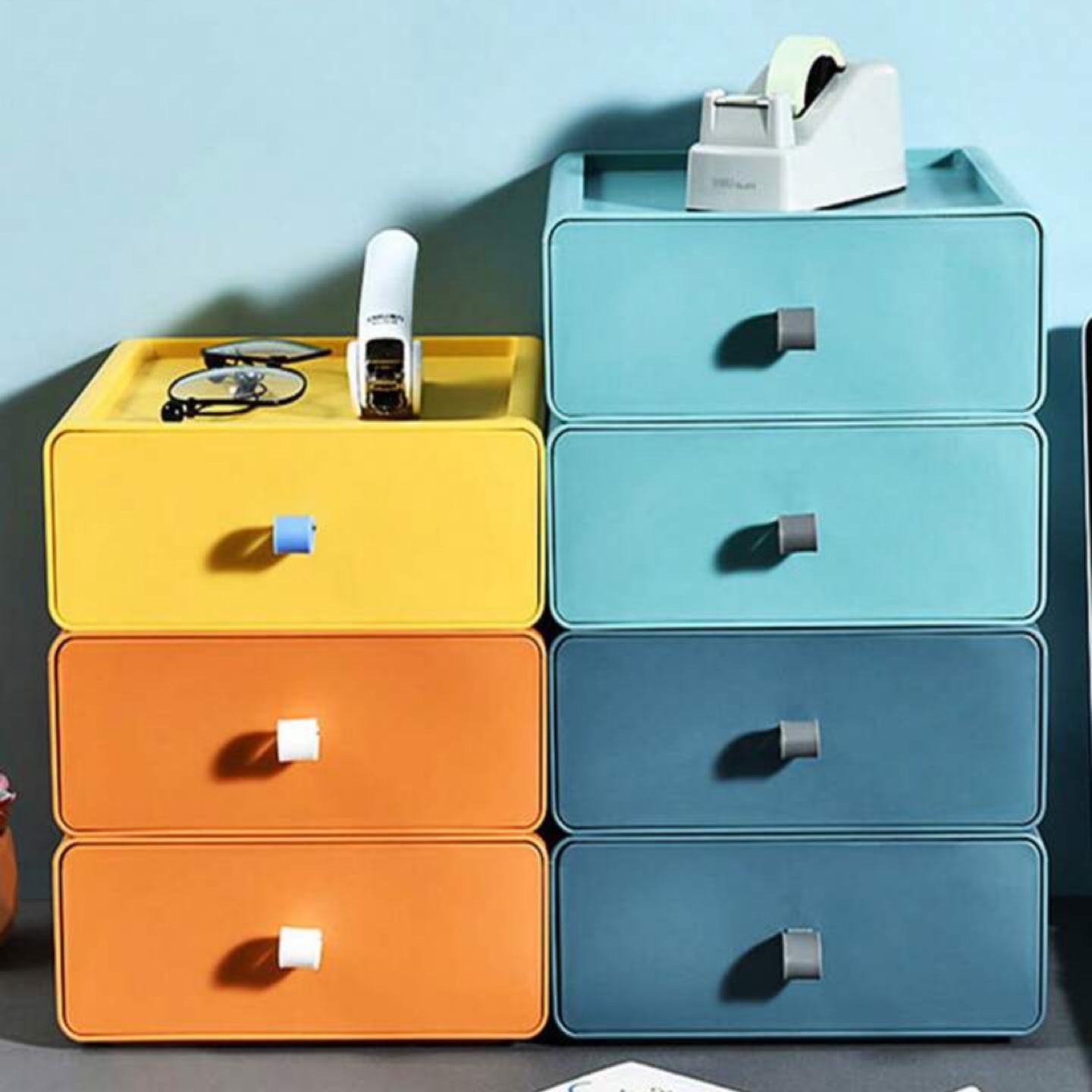 Drawer Storage Box, Plastic Desk Drawer Organizer Tray