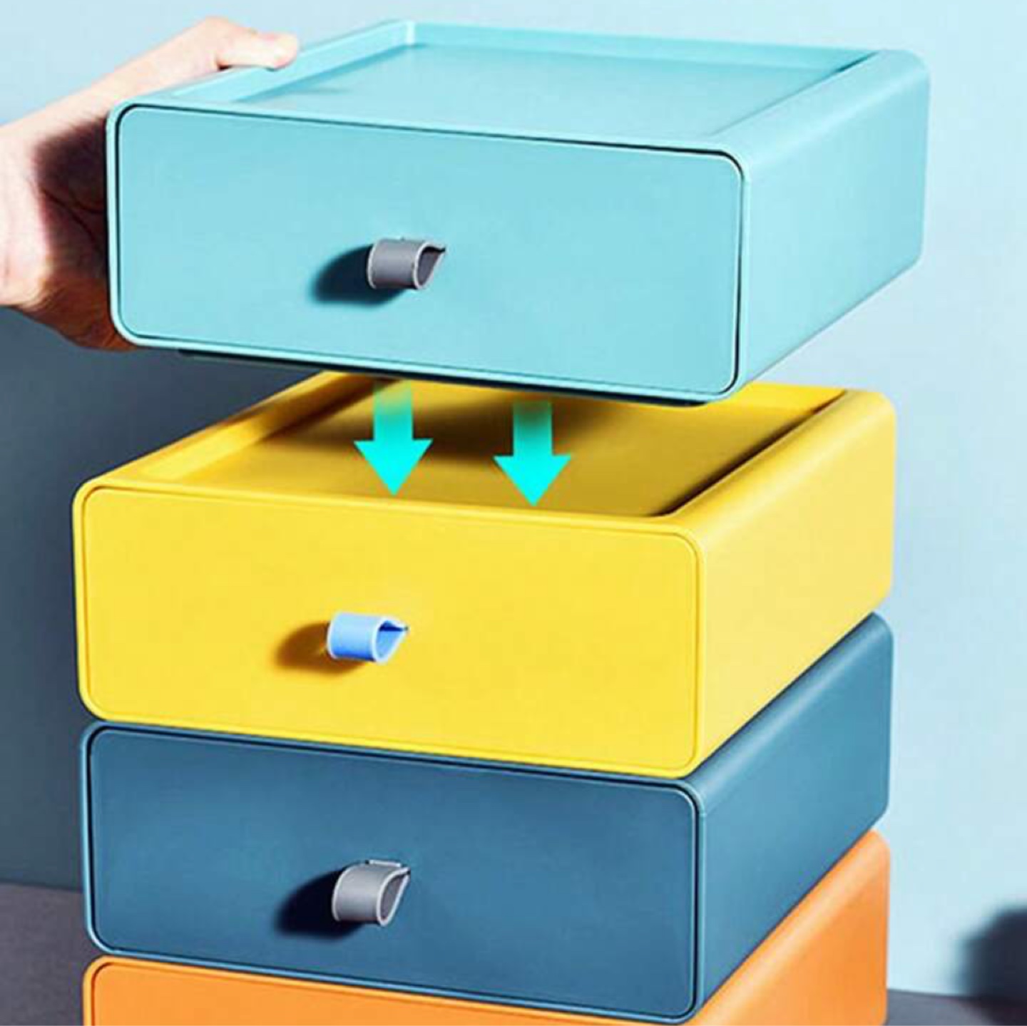 Drawer Storage Box, Plastic Desk Drawer Organizer Tray - photo 2