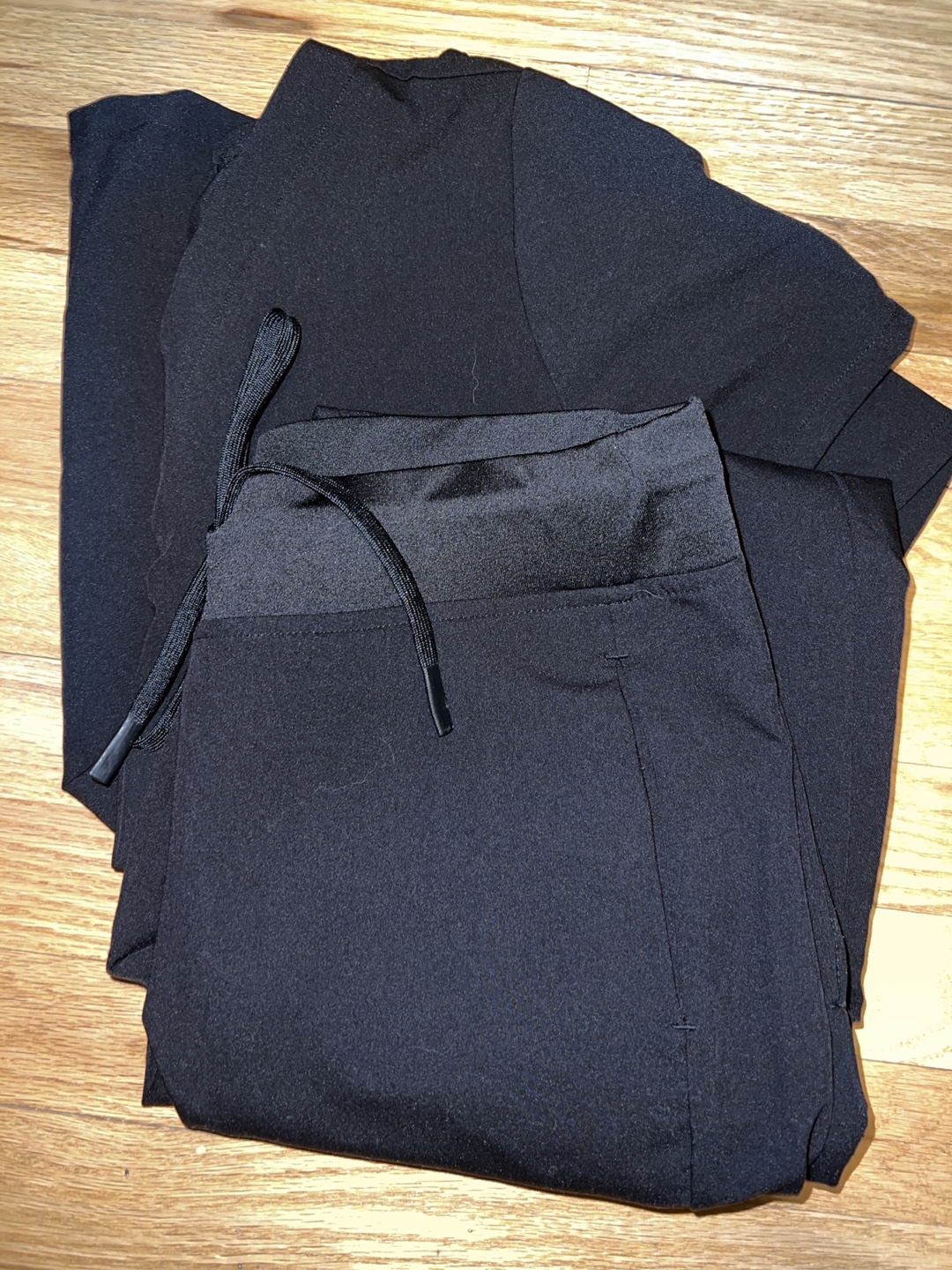 Mandala Black Scrubs Set - Top & Pants