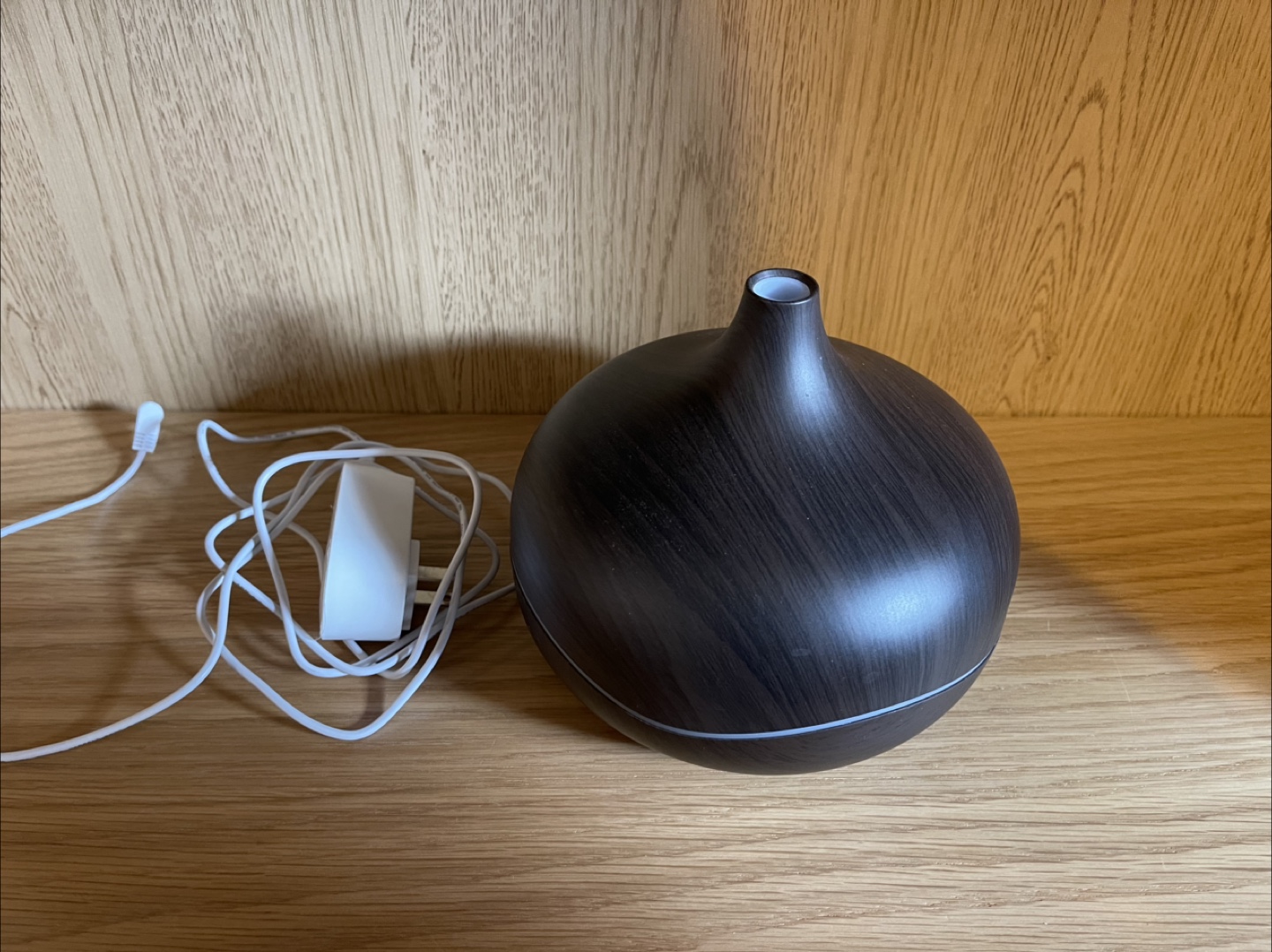 Dark Wood Grain Ultrasonic Aroma Diffuser