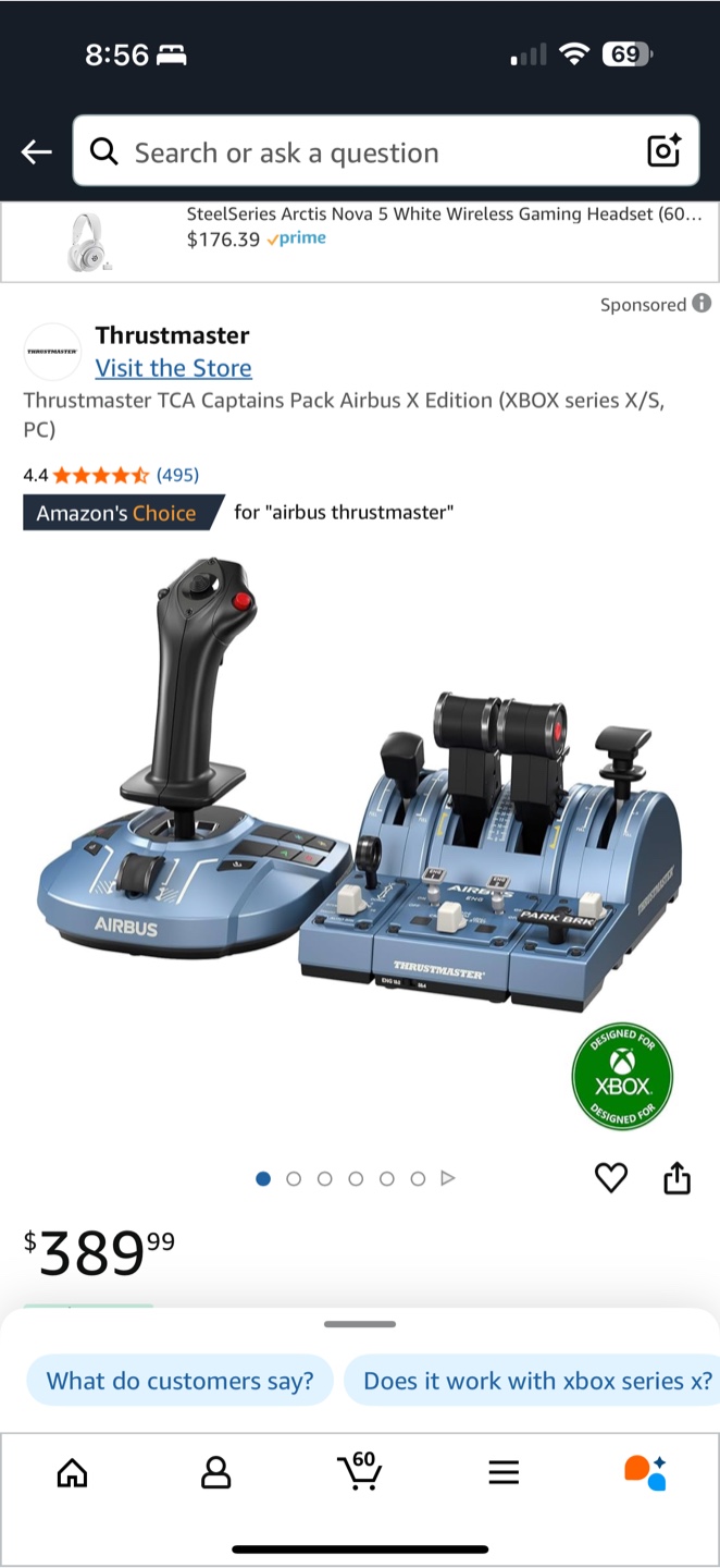 Thrustmaster TCA Airbus Edition Joystick and Throttle Quadrant - photo 3